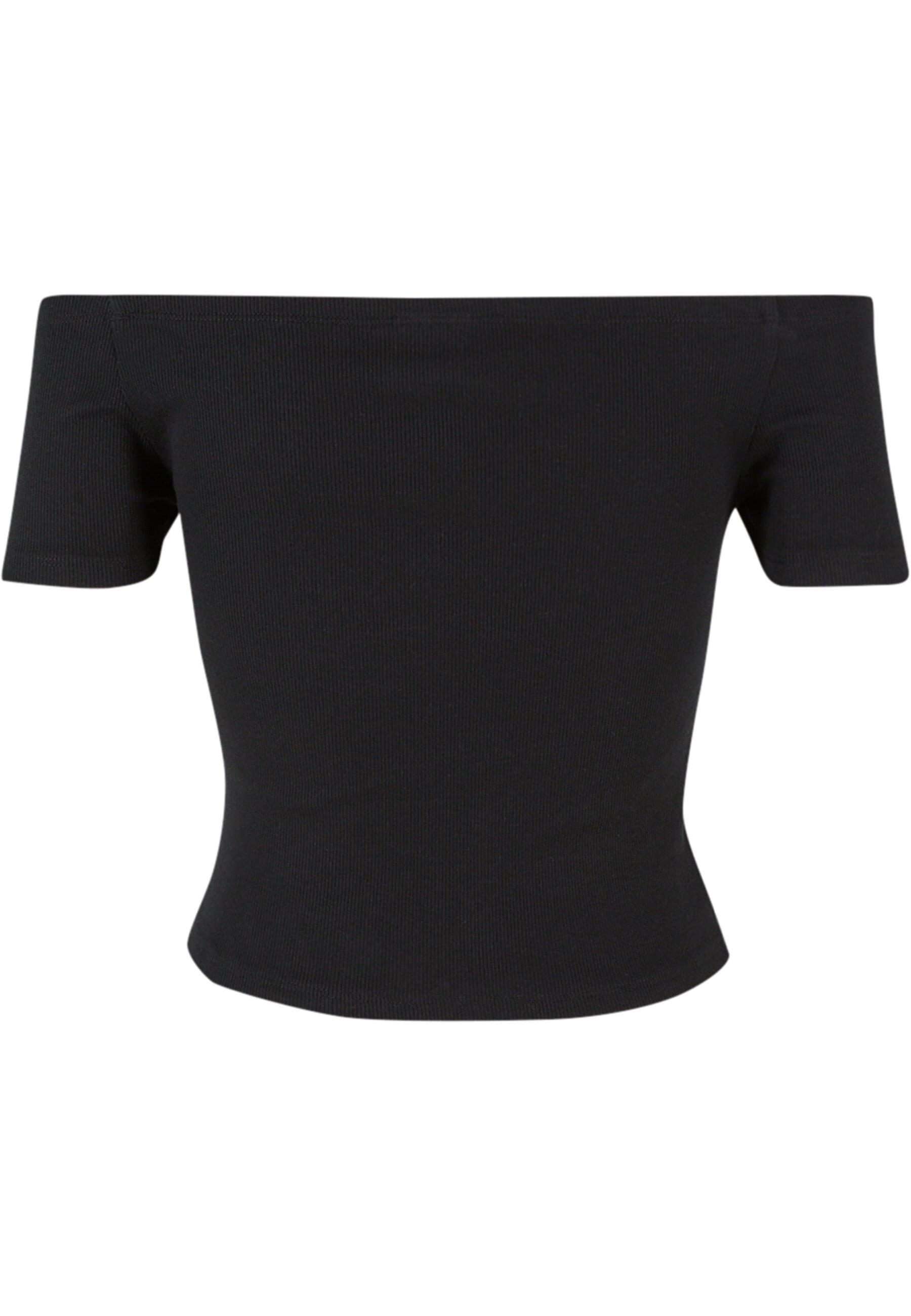 URBAN CLASSICS T-Shirt »Urban Classics Ladies Organic Off Shoulder Rib Tee 2-Pack«, (1 tlg.)