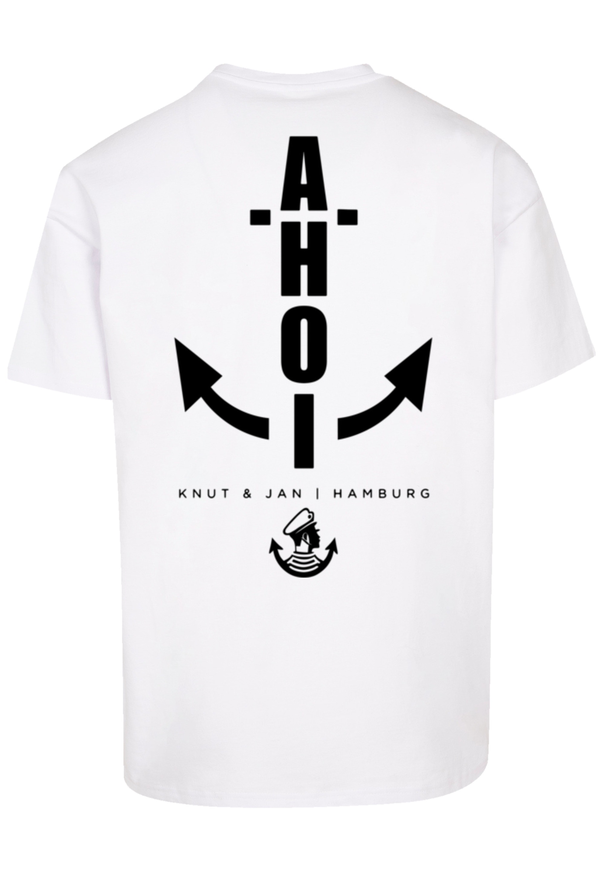 F4NT4STIC T-Shirt "Oversized T-Shirt Ahoi Anker Knut & Jan Hamburg", Print günstig online kaufen