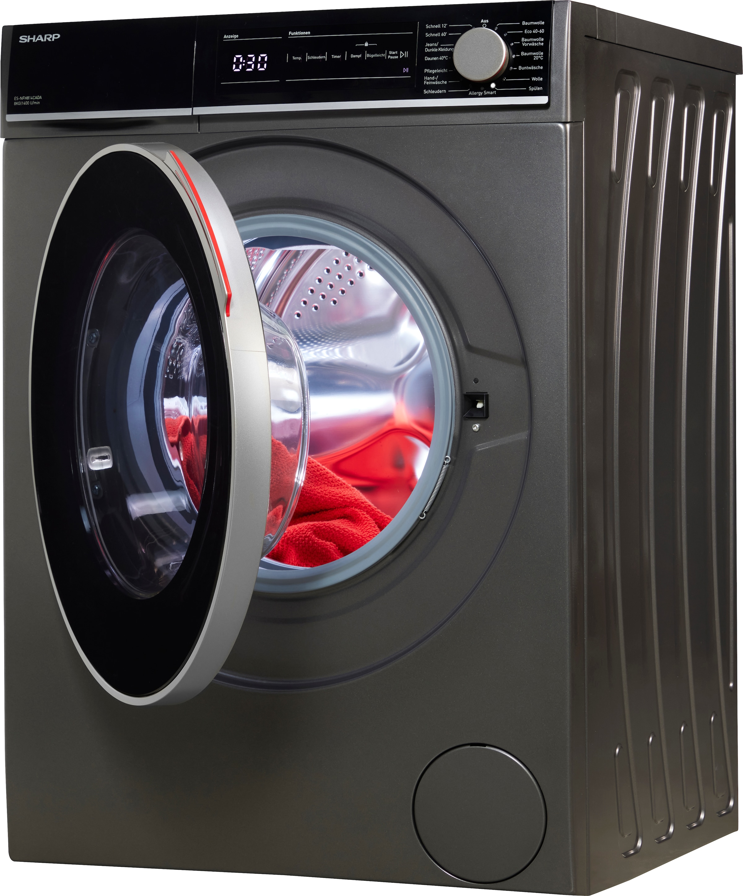 Sharp Waschmaschine »ES-NFH814CADA-DE«, 1400 kg, U/min online 8 bestellen BAUR | ES-NFH814CADA-DE