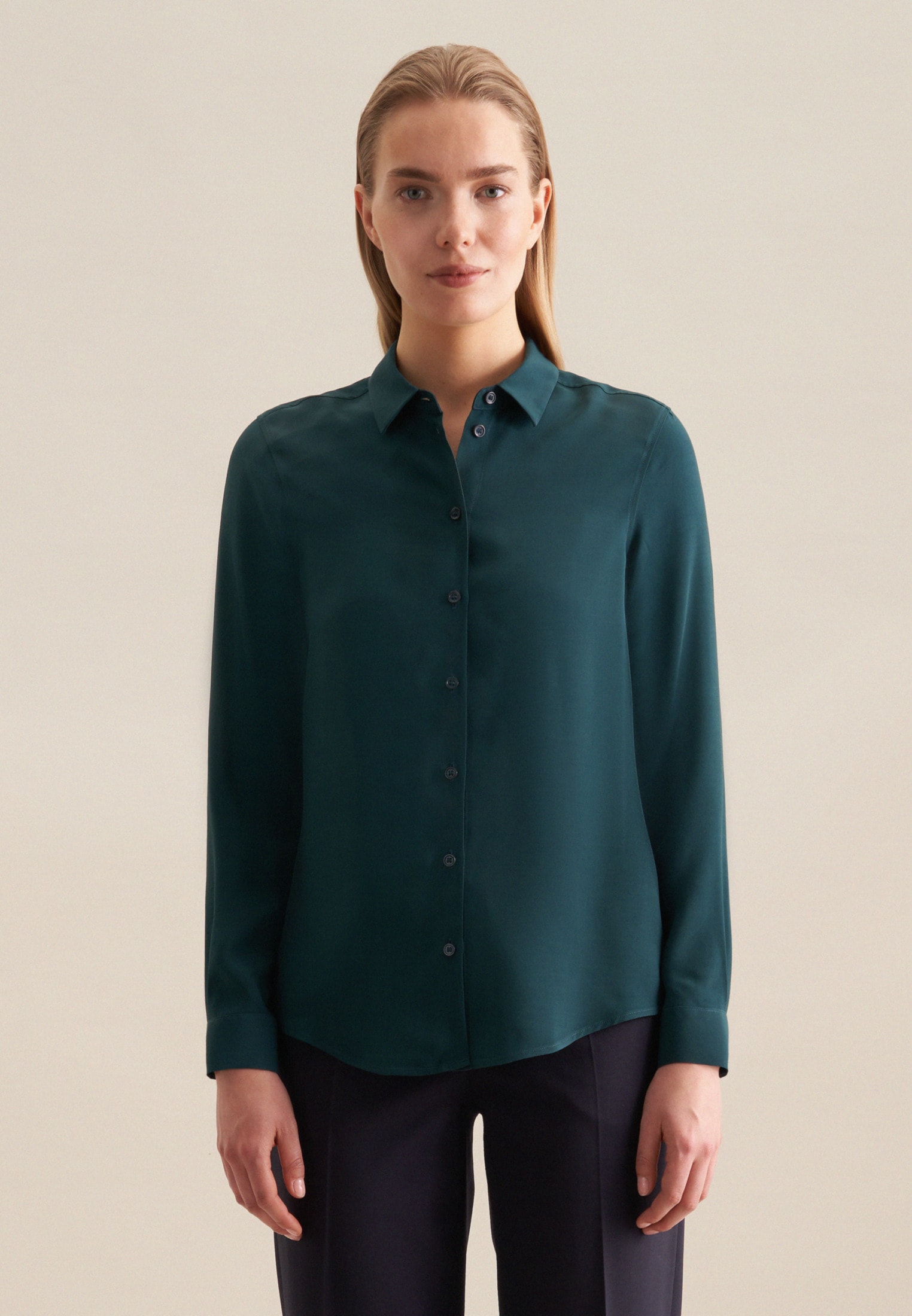 seidensticker Hemdbluse, 1/1 Uni günstig online kaufen
