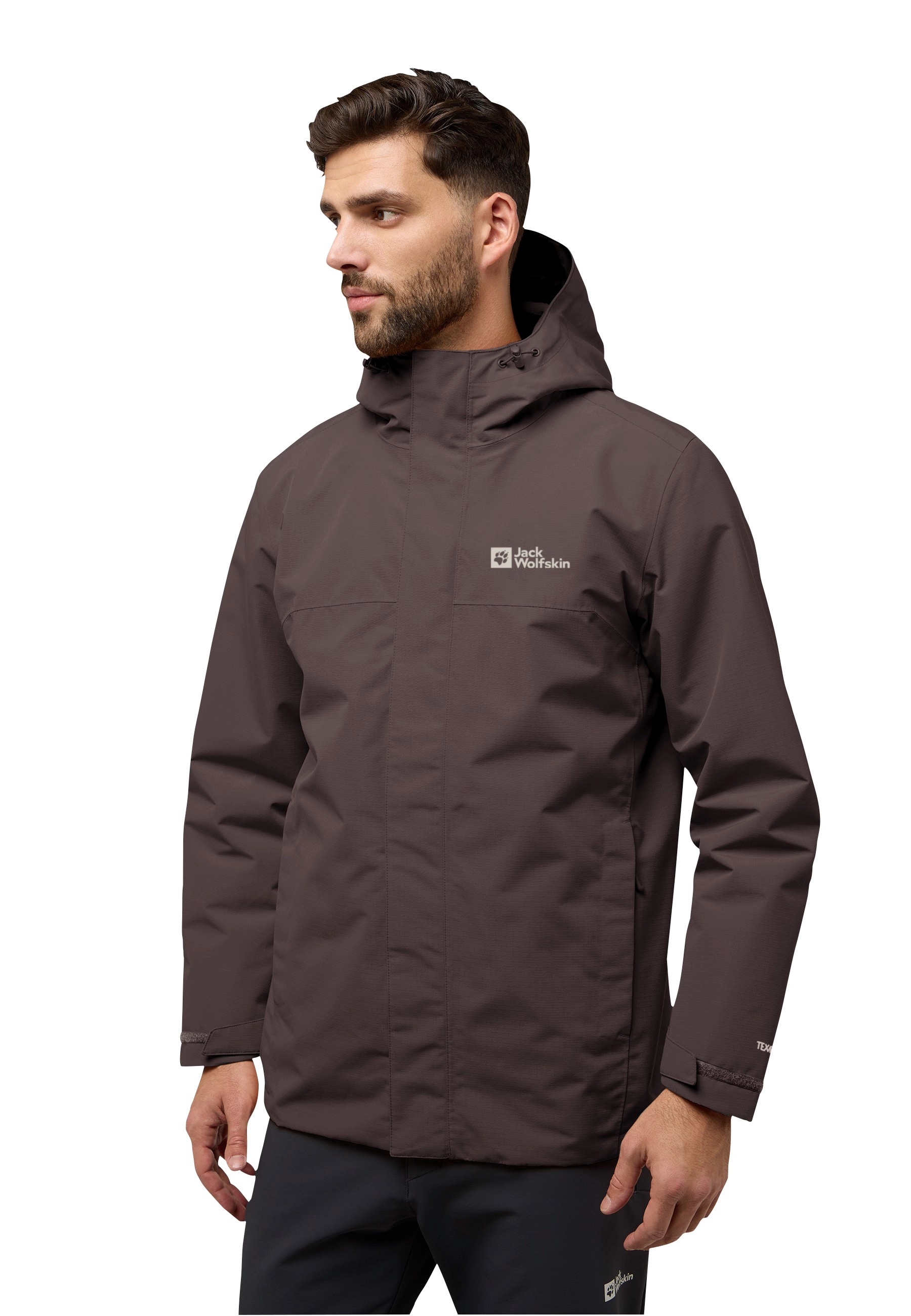 Jack Wolfskin Funktionsjacke »ALTENBERG 3IN1«, mit Kapuze, 3in1, wasserdicht, Übergangsjacke