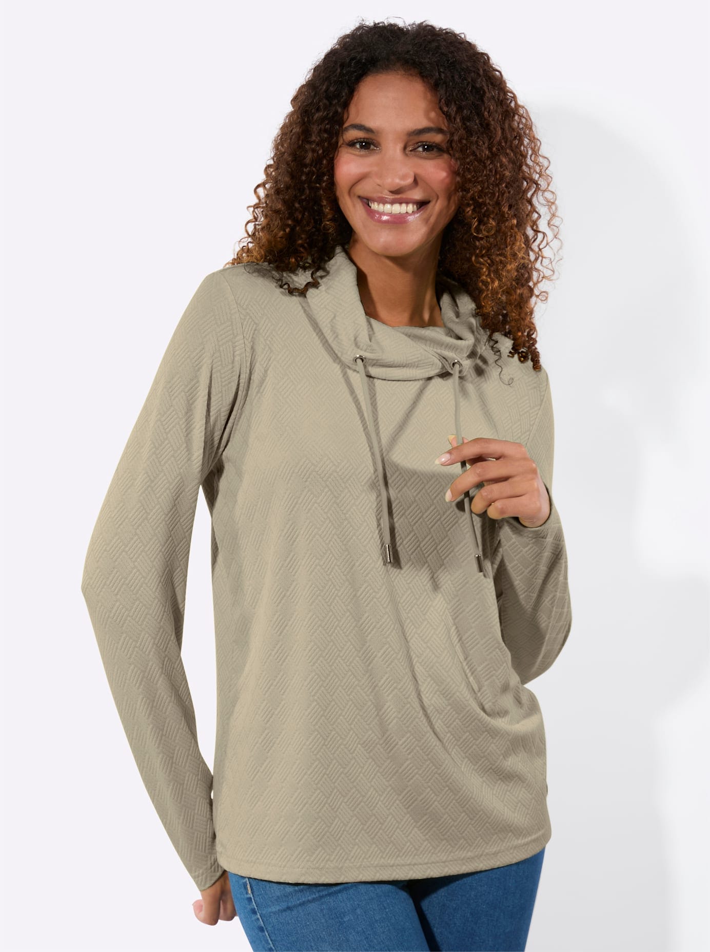 Casual Looks Langarmshirt "Rollkragen-Shirt" 1 tlg.