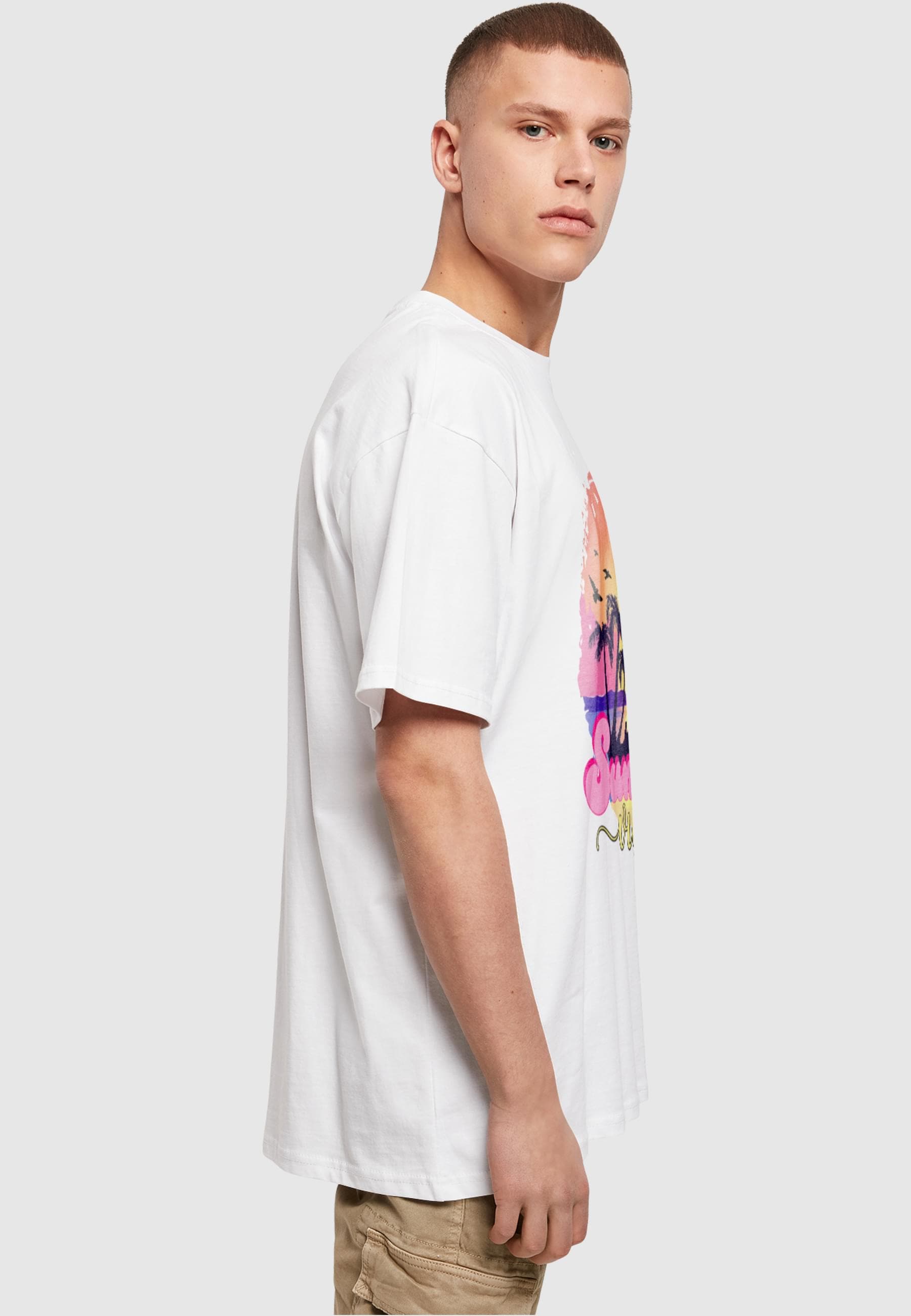 Merchcode T-Shirt »Merchcode Herren Summer Vibes Sunset Heavy Oversized Tee«, (1 tlg.)