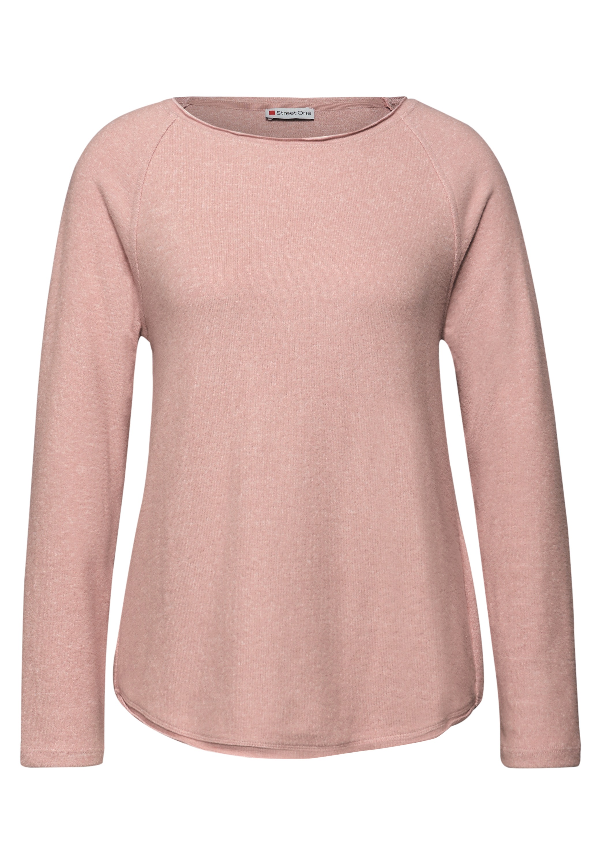 STREET ONE Langarmshirt, aus softem Materialmix
