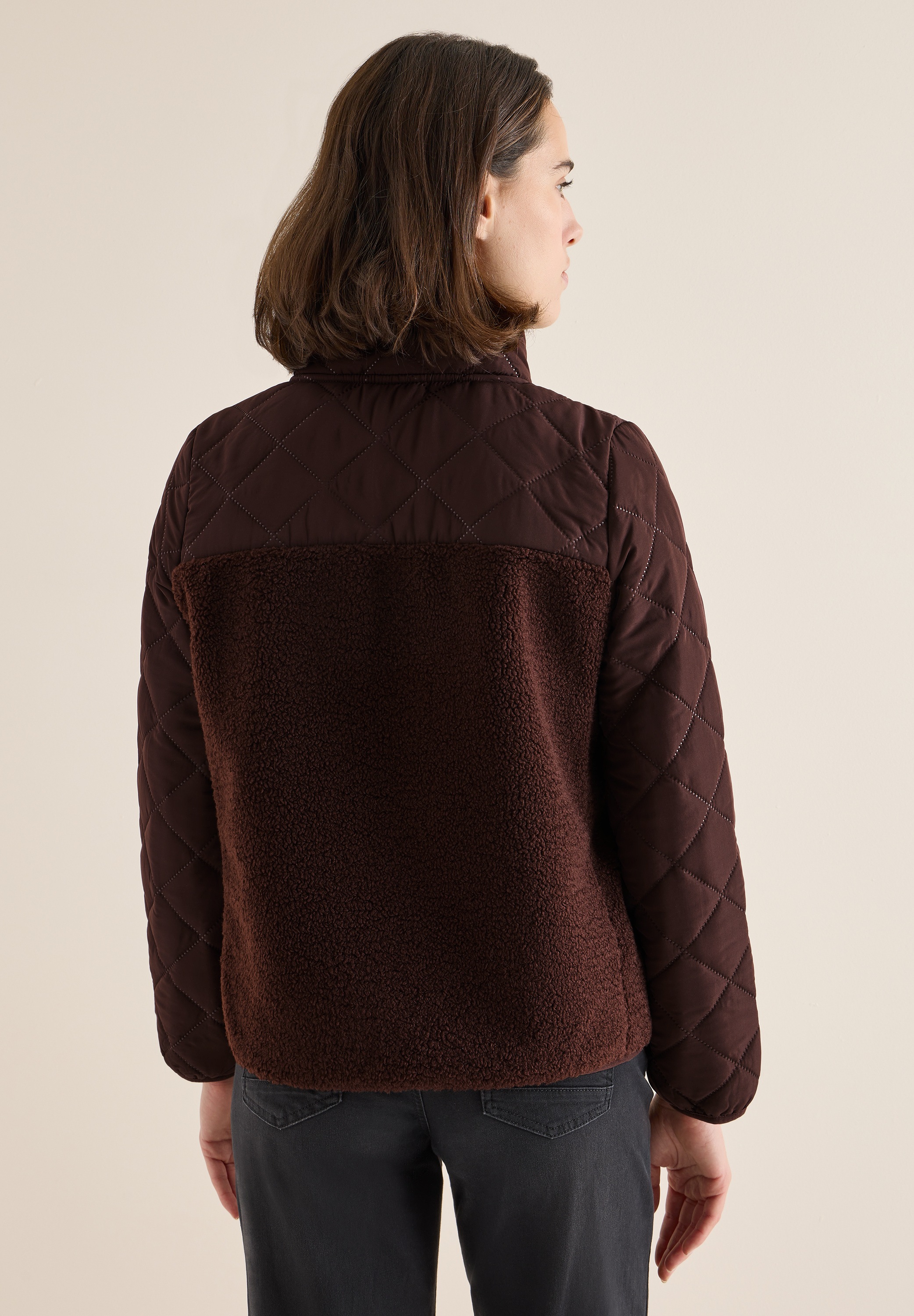 Cecil Fellimitatjacke ohne Kapuze mit Reißverschluss-Detail