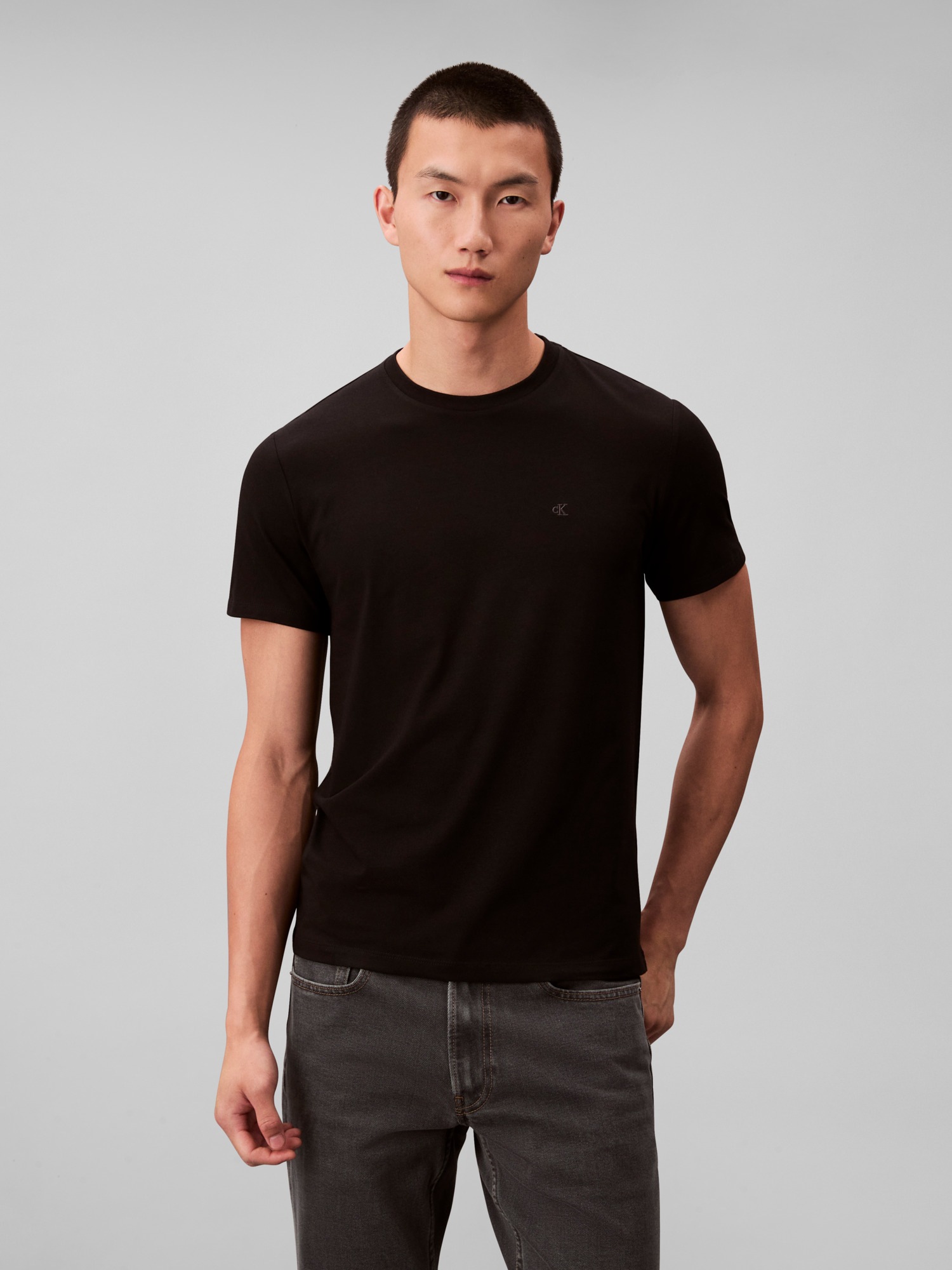 Calvin Klein T-Shirt "SS STRETCH COTTON SLIM TEE 2PK" Packung, 2 Stk. tlg. günstig online kaufen