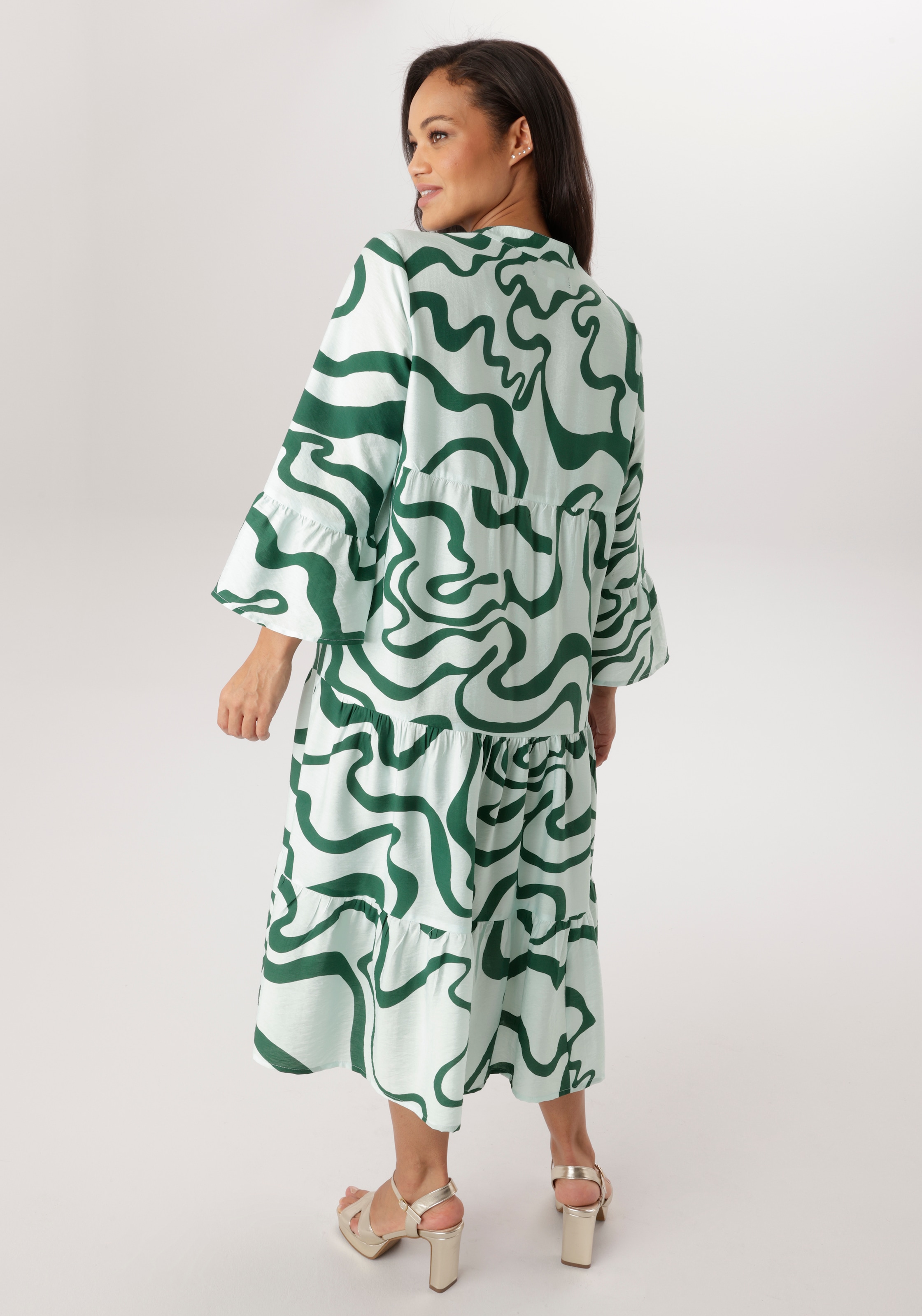 Aniston PLUS Midikleid mit Volant - NEUE KOLLEKTION