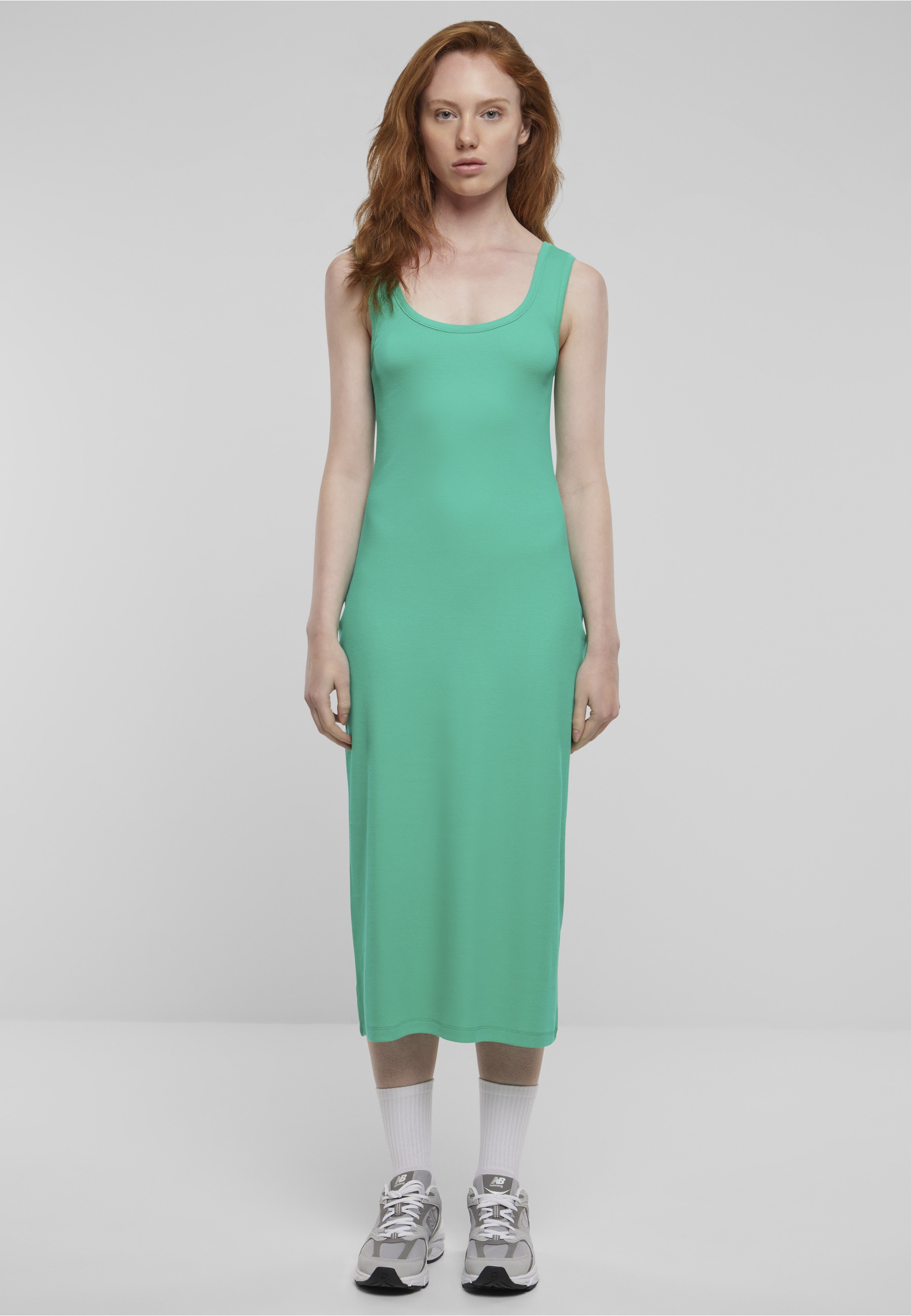 URBAN CLASSICS Shirtkleid »Urban Classics Damen Ladies Rib Top Dress« 1 Stk. tlg.