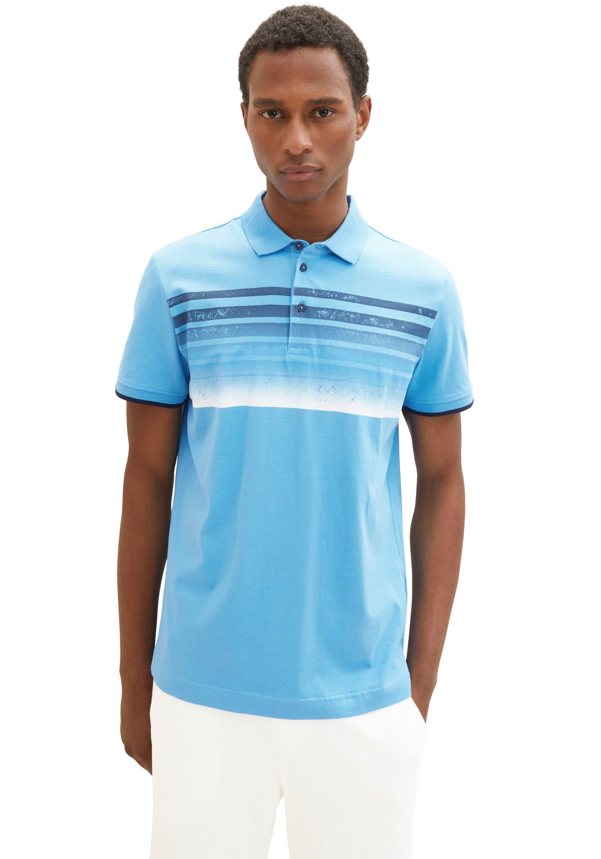 TOM TAILOR Poloshirt, kontrastfarbenen mit ▷ | bestellen BAUR Details