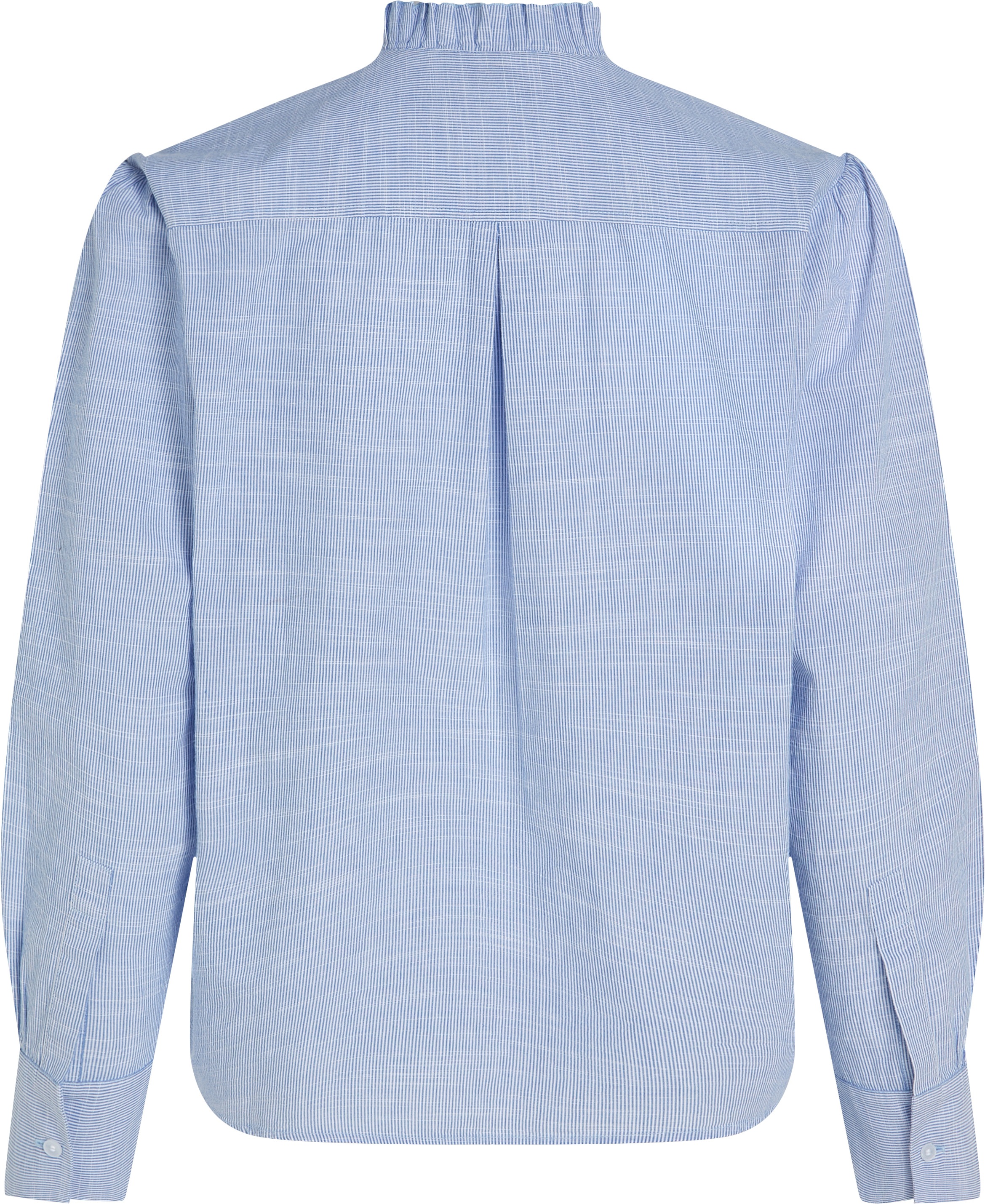 Tommy Hilfiger Hemdbluse »COTTON STP RUFFLE RELAXED SHIRT«, mit Rüschen-Besätze