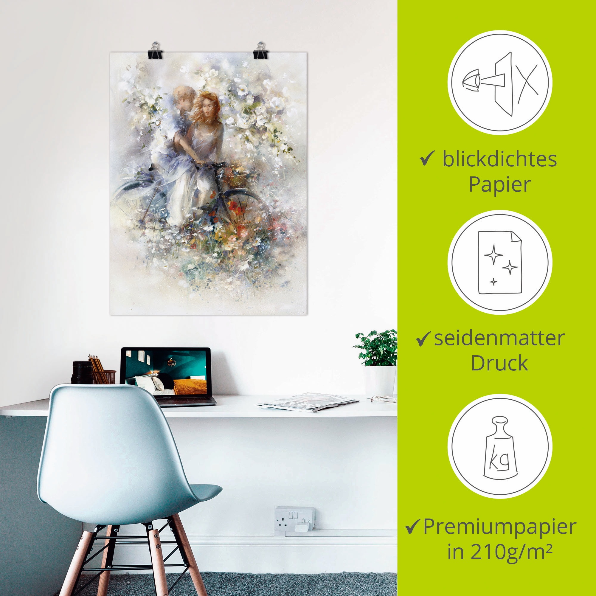 Artland Wandbild »Frühling II« Paar 1 Stk. tlg. als Leinwandbild, Poster in verschied. Größen