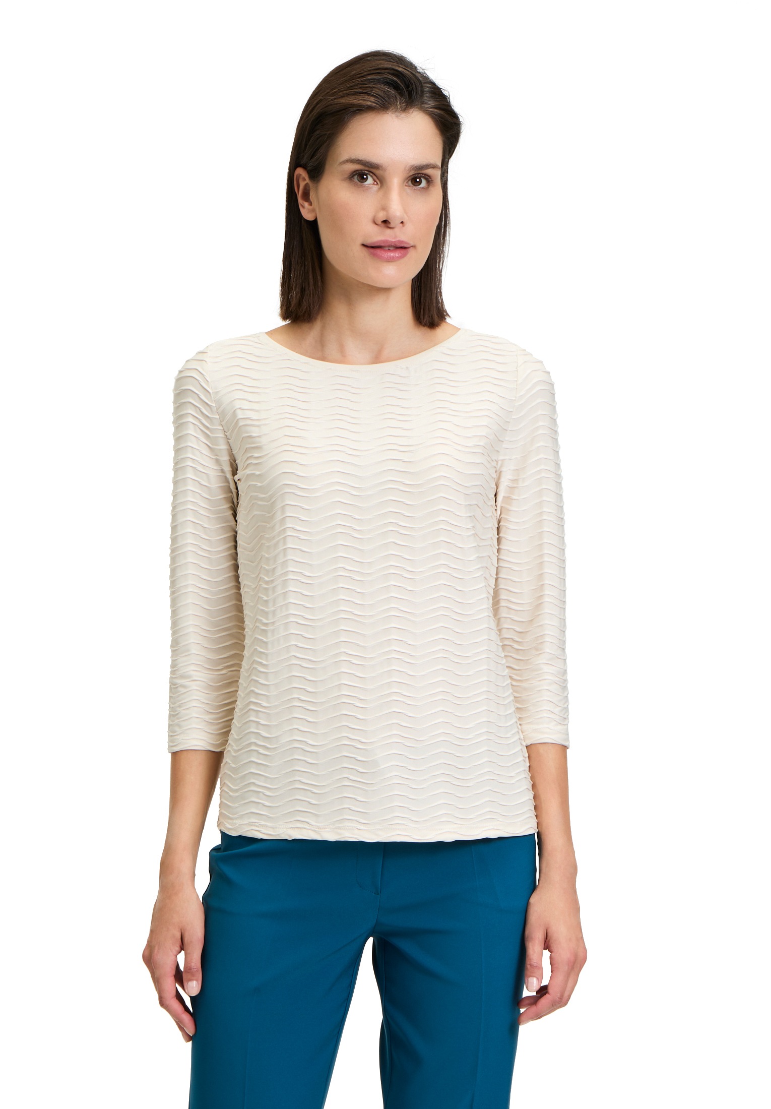 Betty Barclay 3/4-Arm-Shirt "Betty Barclay Strukturshirt mit U-Boot-Ausschnitt", Material