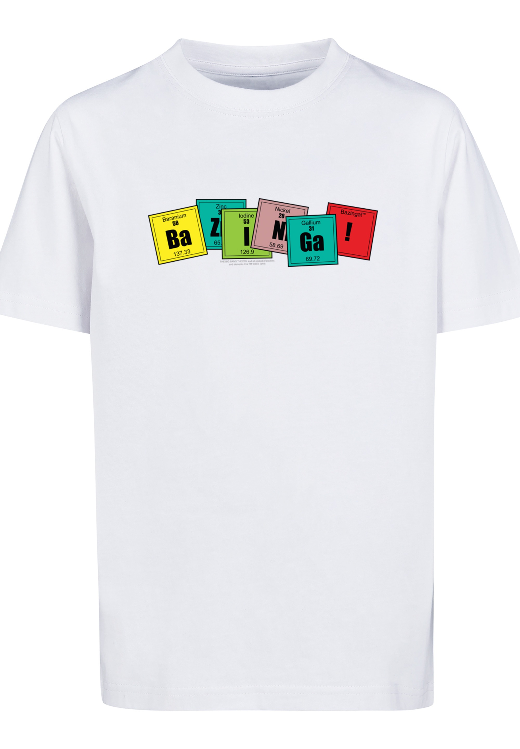 F4NT4STIC T-Shirt »Big Bang Theory Bazinga«, Unisex Kinder,Premium Merch,Jungen,Mädchen,Bedruckt