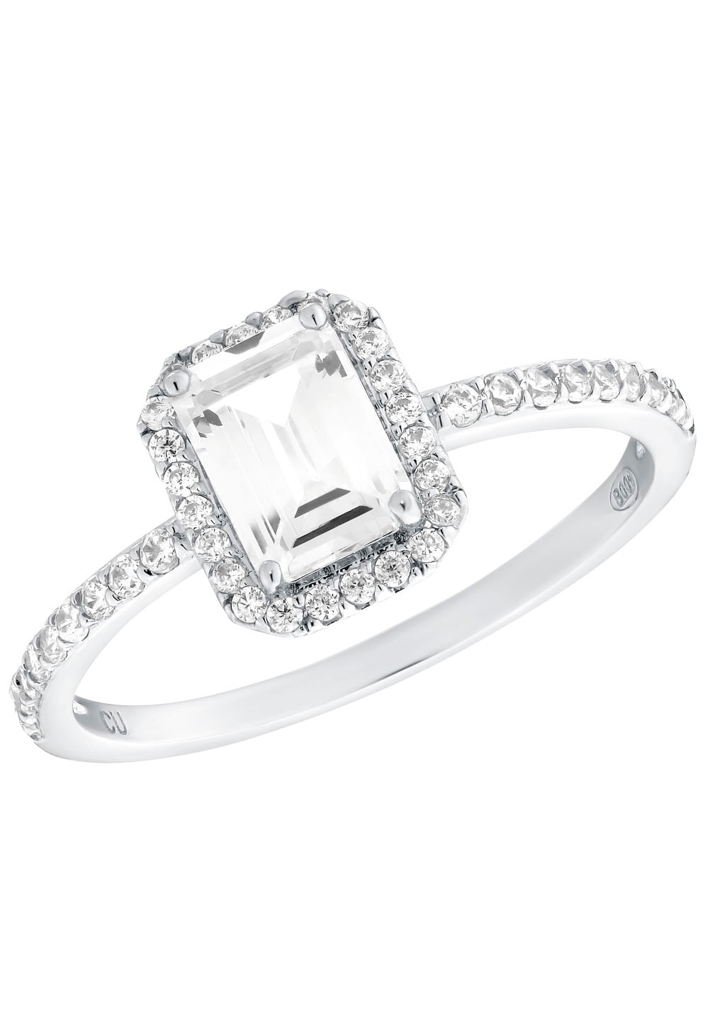 Amor Fingerring »Sparkles« su Zirkonia (syn...