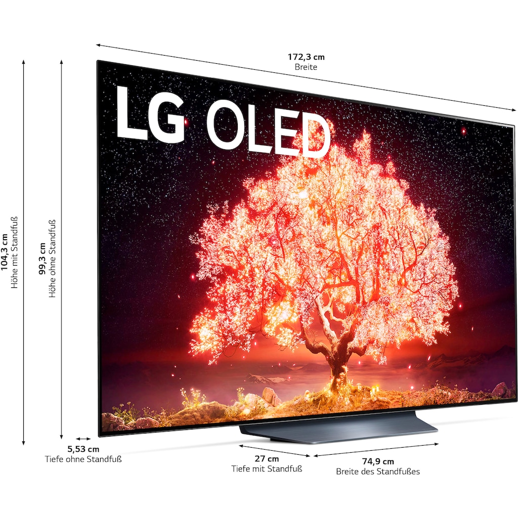 LG OLED-Fernseher »OLED77B19LA«, 195 cm/77 Zoll, 4K Ultra HD, Smart-TV