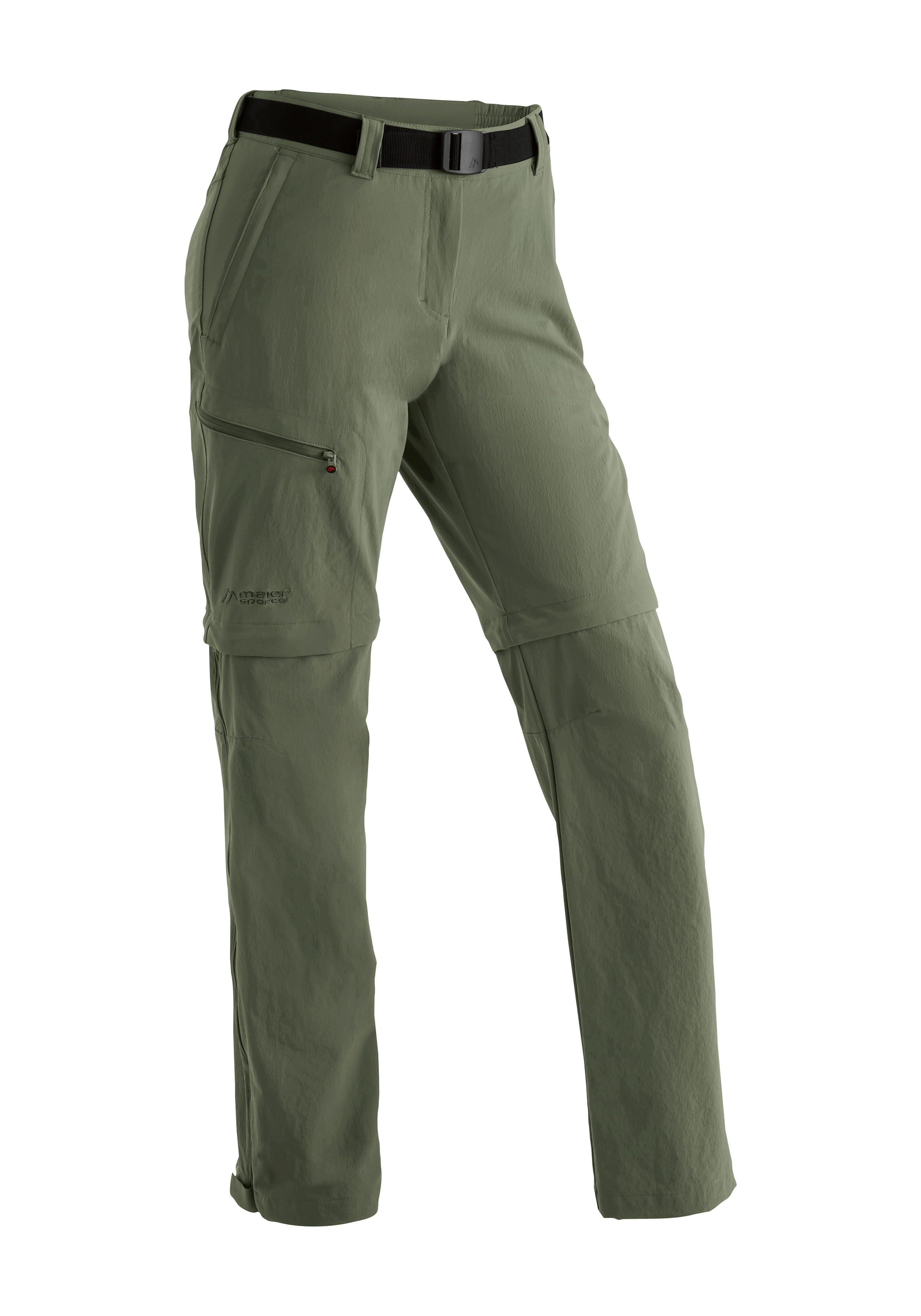 Maier Sports "Nata" Damen Zip-Off Wanderhose, atmungsaktive Trekkinghose, Regular Fit
