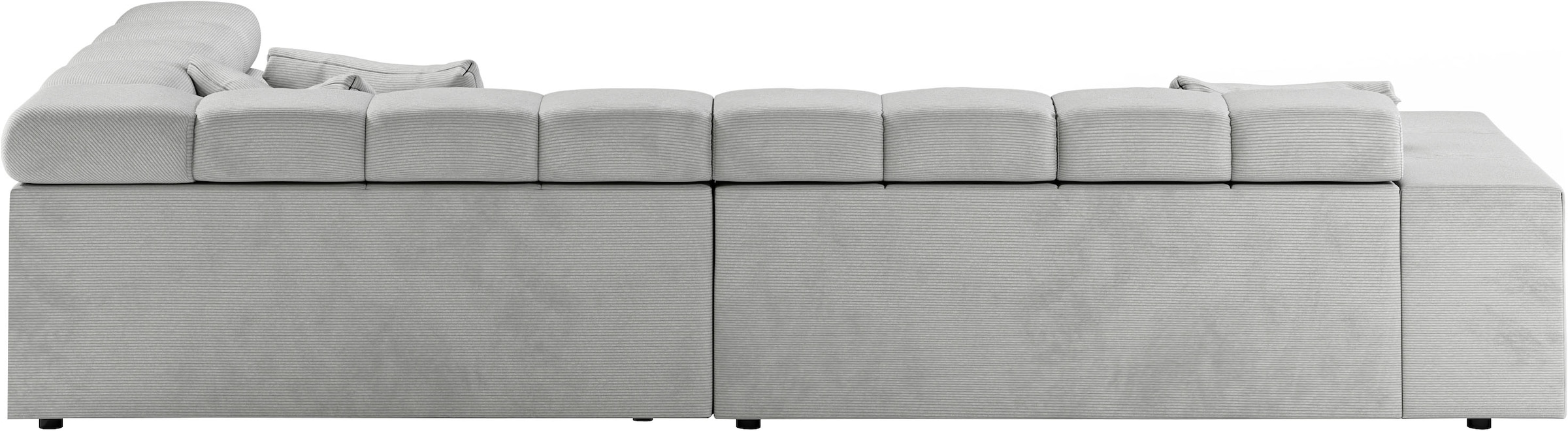 INOSIGN Ecksofa »Ancona incl. Kopfteilverstellung, OTTOs Choice, Breite 319cm, L-Form«, wahlweise motorische Sitztiefenverstellung, auch in Cord + Easy Care
