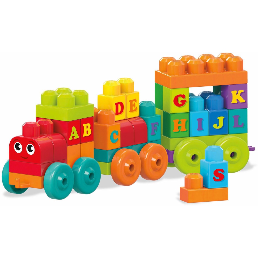 MEGA BLOKS Spielbausteine »Mega Bloks ABC Lernzug«, (60 St.)