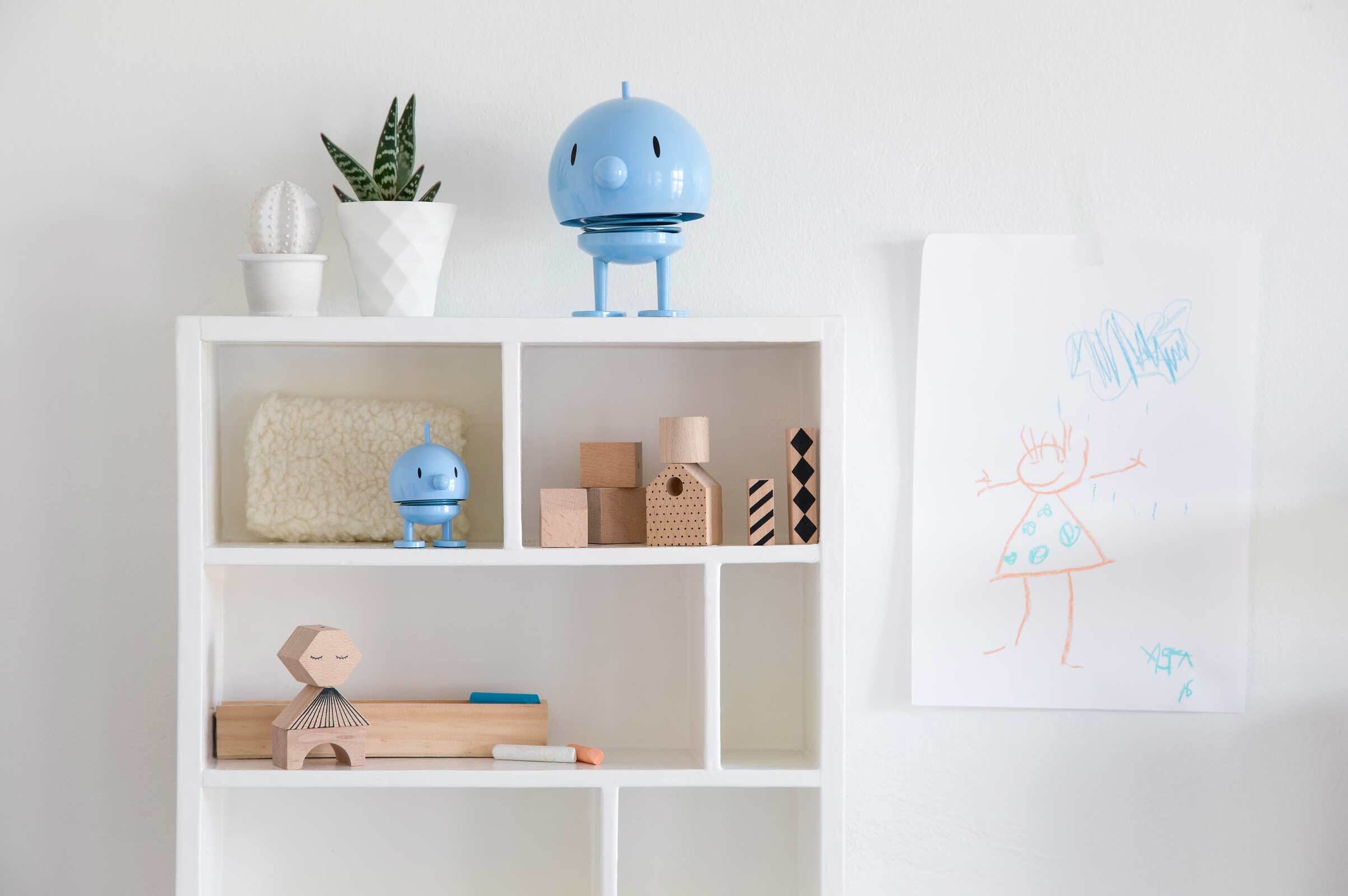 HOPTIMIST Dekofigur "Dekofigur Bumble S 7,6 cm hellblau" günstig online kaufen