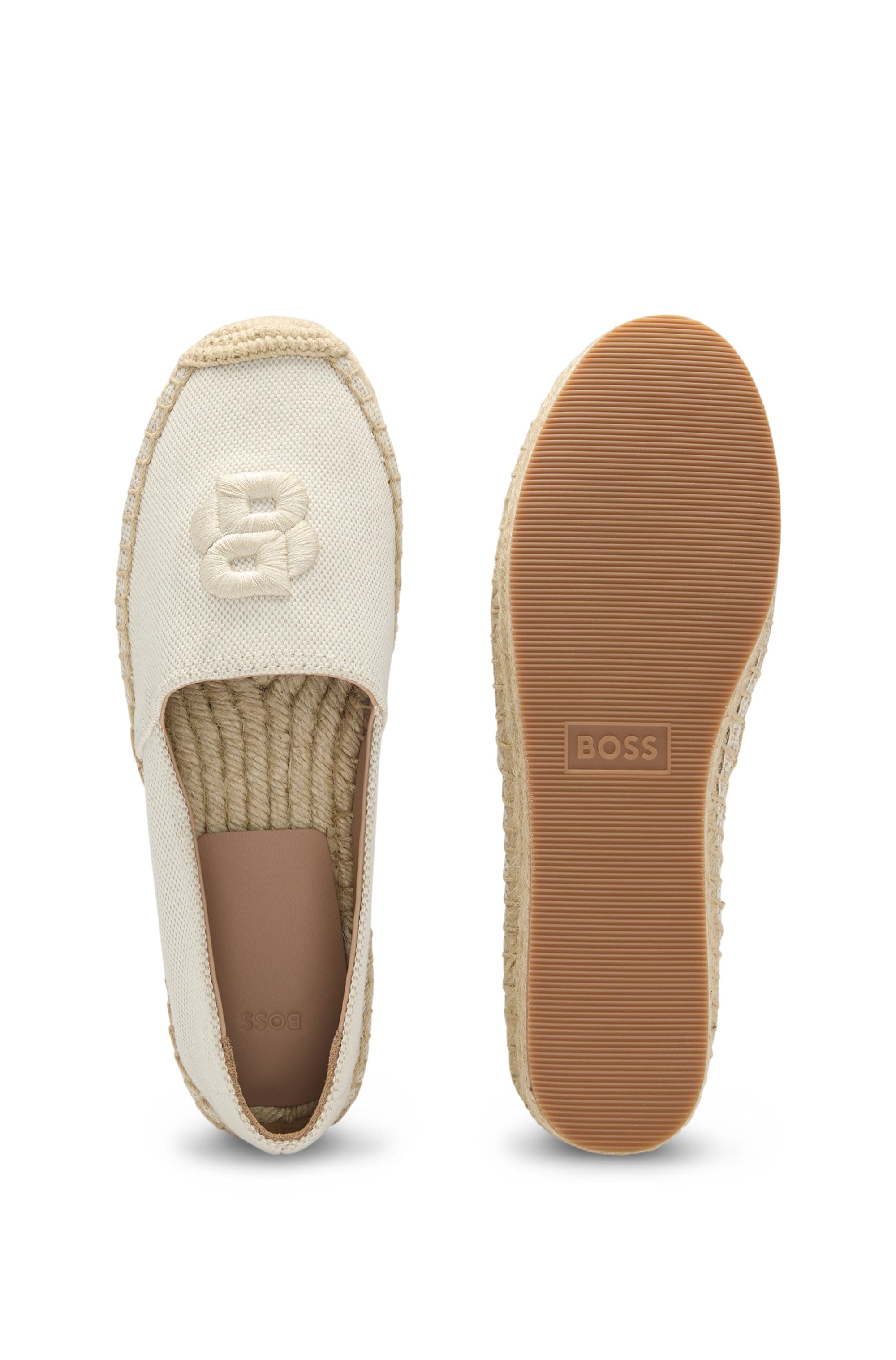 BOSS Espadrille »Madeira_Slon«, Sommerschuh, Urlaubschuh, Loafer, Slipper mit Plateausohle