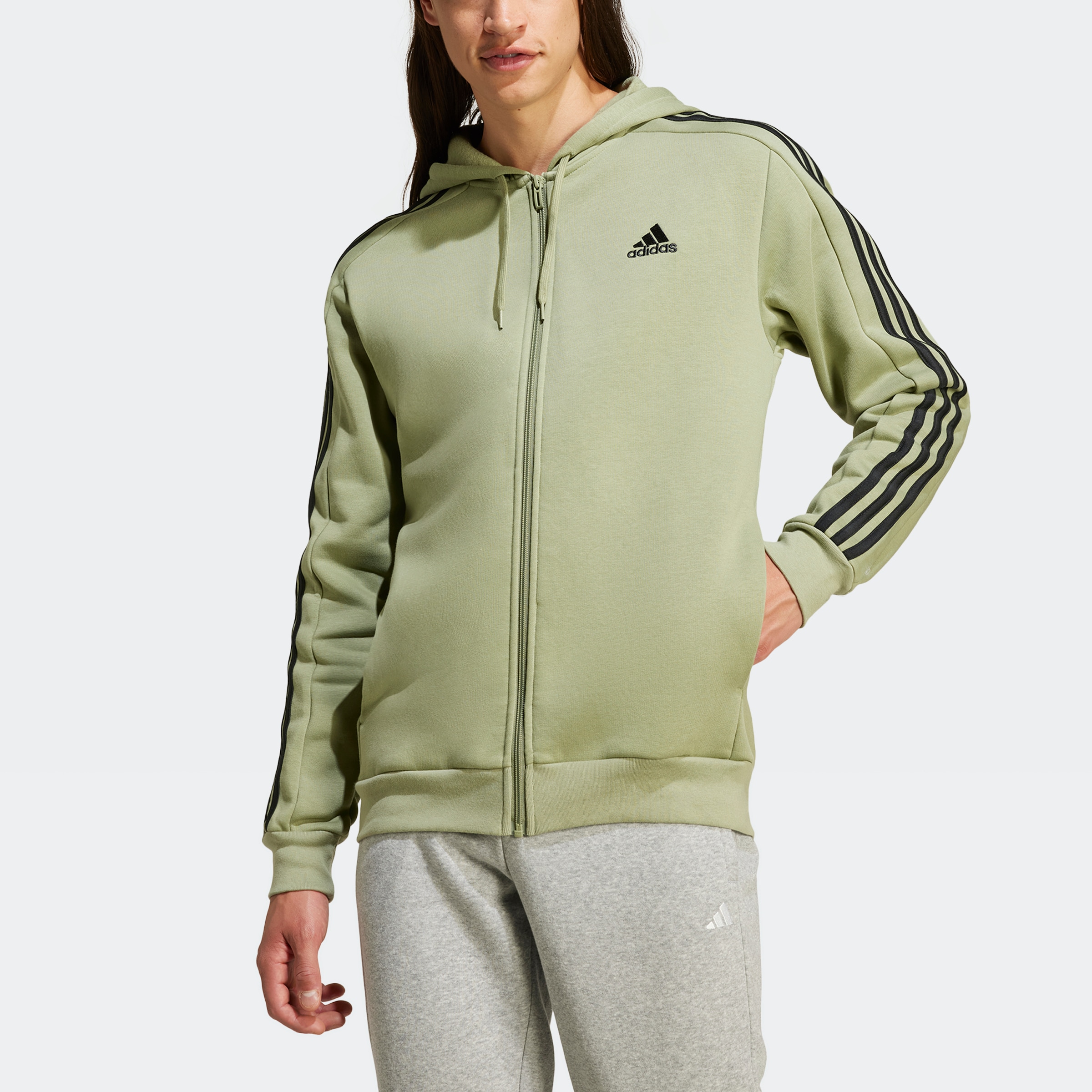 adidas Sportswear Kapuzensweatjacke »ESSENTIALS 3STREIFEN KAPUZENJACKE«