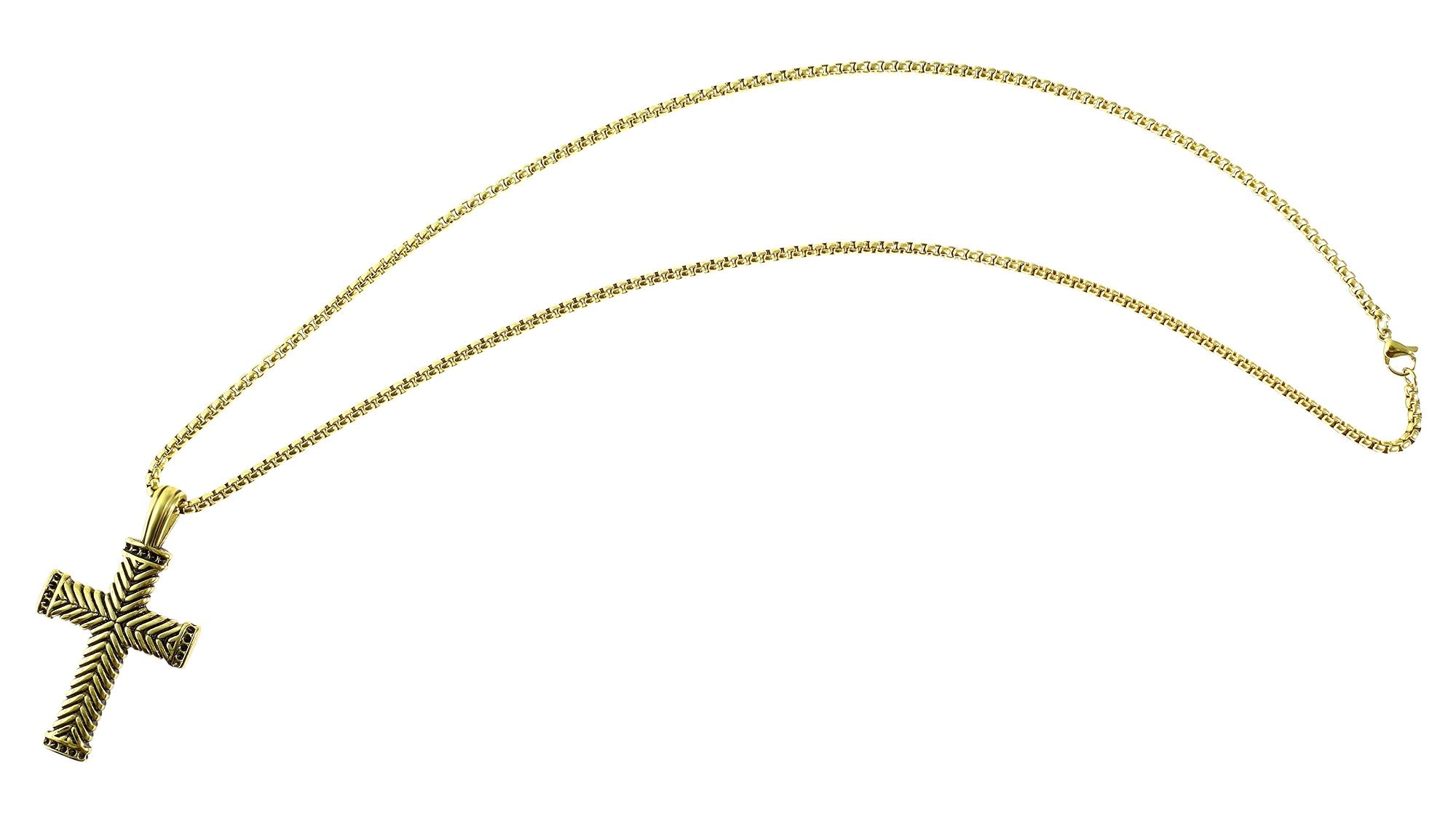 Adelia´s Kette ohne Anhänger »Unisex Halskette mit Anhänger – Kreuz aus Edelstahl« Geschenkidee: zeitlos und vielseitig