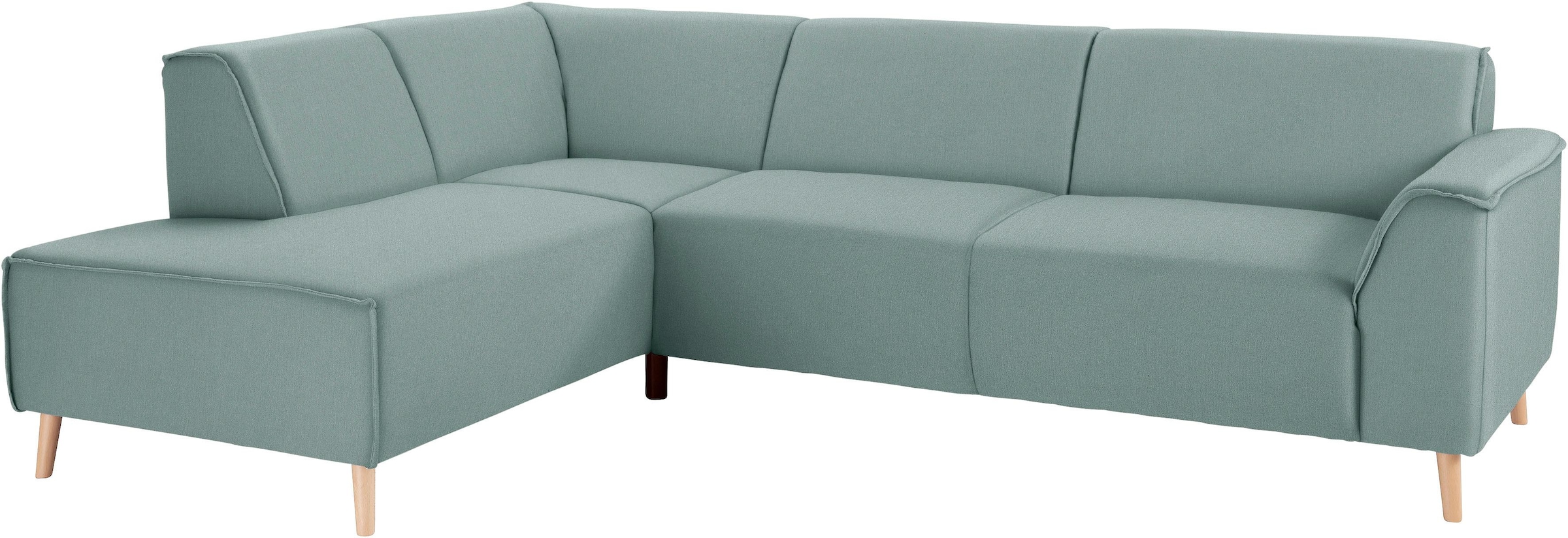 Ecksofa »Janek L-Form«, mit Federkern und Keder in scandinavischem Design