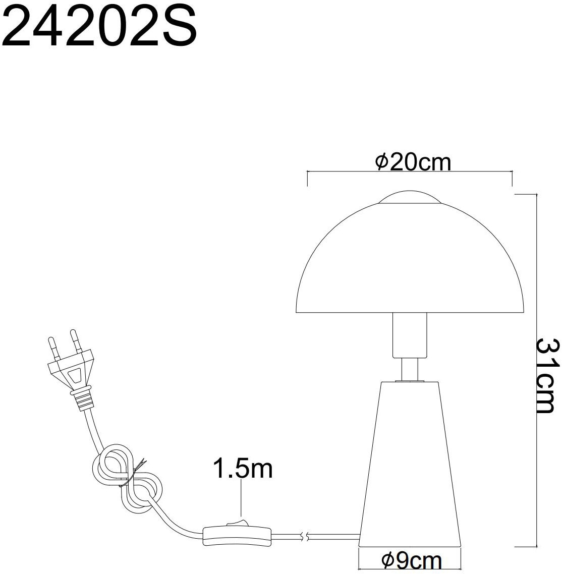 GLOBO LIGHTING Tischleuchte »LARS« E14 1 Stk. Tischleuchte für Wohn- & Schlafzimmer Travertin