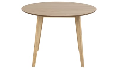 Hammel Furniture Esstisch »Basic by Hammel Single«, Ø130/228 cm, Gestell  aus Massivholz, inklusive 2 Einlegeplatten kaufen | BAUR