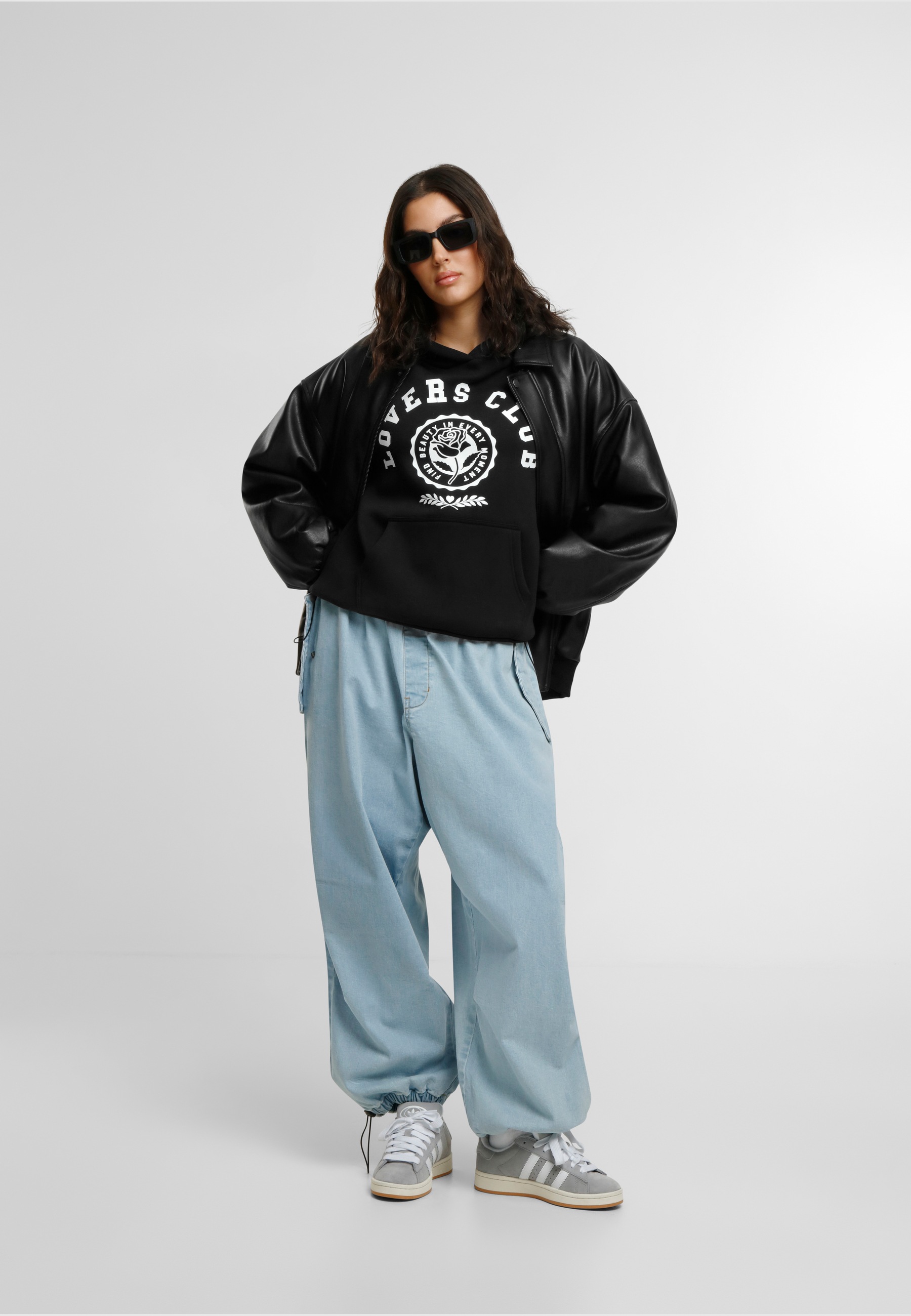 Miss Tee Kapuzenpullover »Miss Tee Lovers Club Ladies Fluffy Hoody«, (1 tlg.)