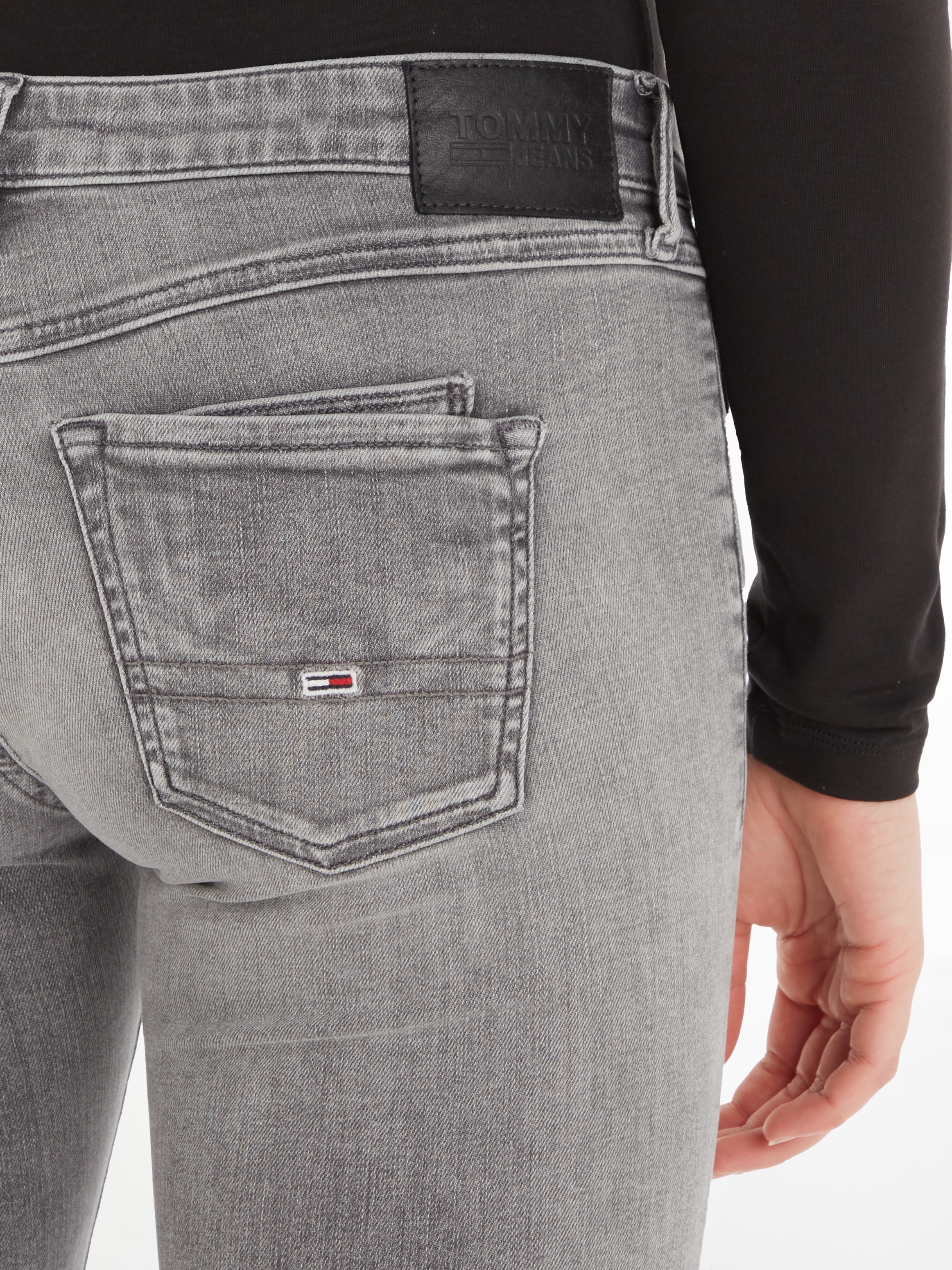 Tommy Jeans Skinny-fit-Jeans »Scarlett«, für | Flag Jeans kaufen Münztasche an gestickter mit der BAUR Tommy