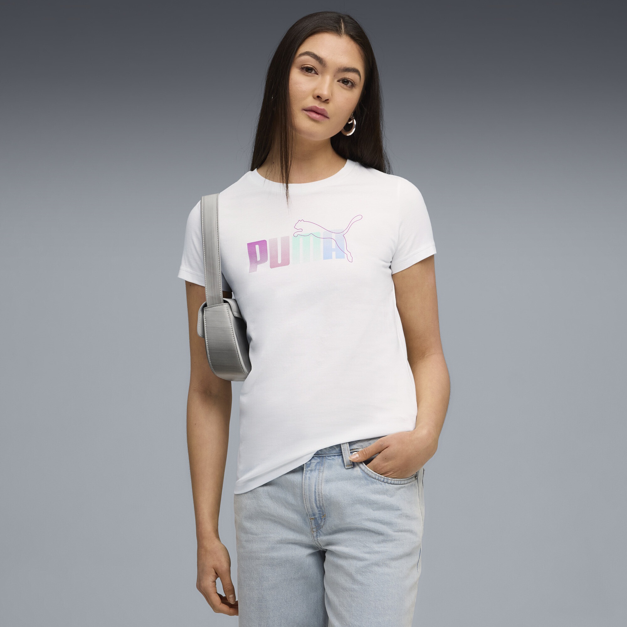 PUMA T-Shirt »Grafik Stacked T-Shirt Damen«