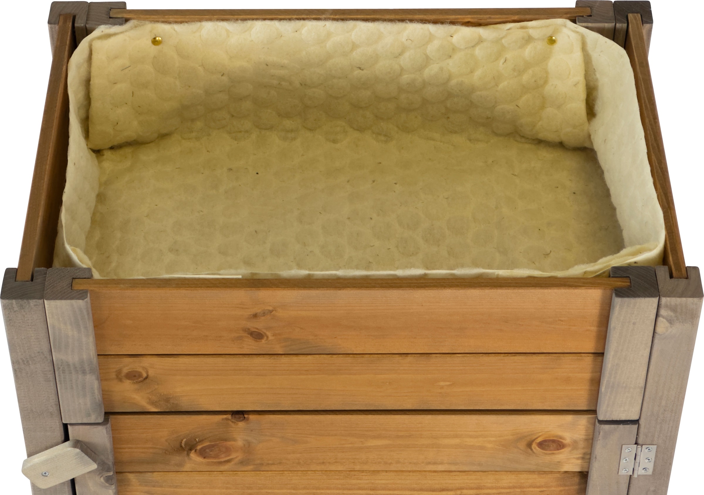 dobar green label Hochbeet »rollbar, mit Staufach, inkl. Schafswolle, Gr. M« Maße: ca. 60 x 40 x 62 cm bei einem Gewicht von ca. 11,20 kg