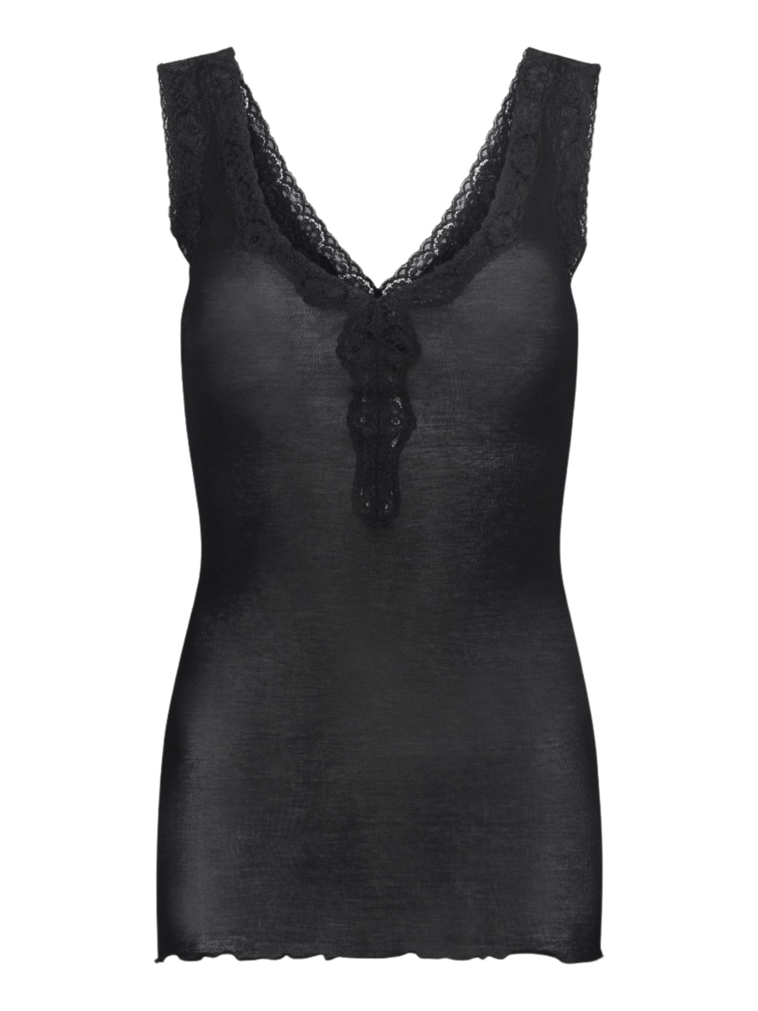 Seamless Basic "Seamless Basic Top Cotton Lacey"