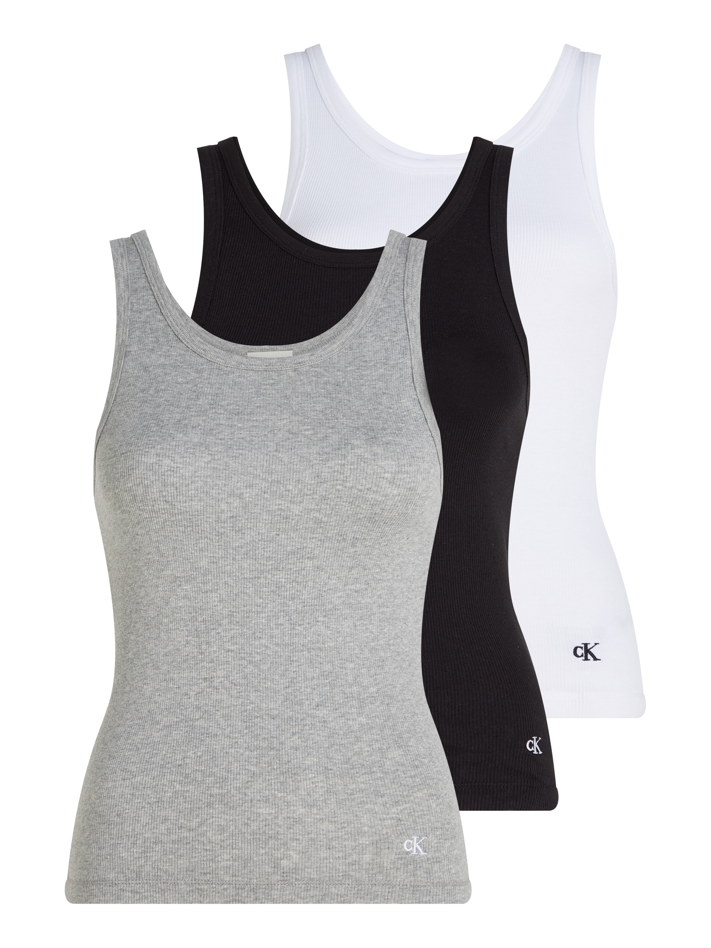 Calvin Klein Underwear Tanktop "SCOOP NECK COTTON TANK 3PK" Packung, 3er-Pa günstig online kaufen