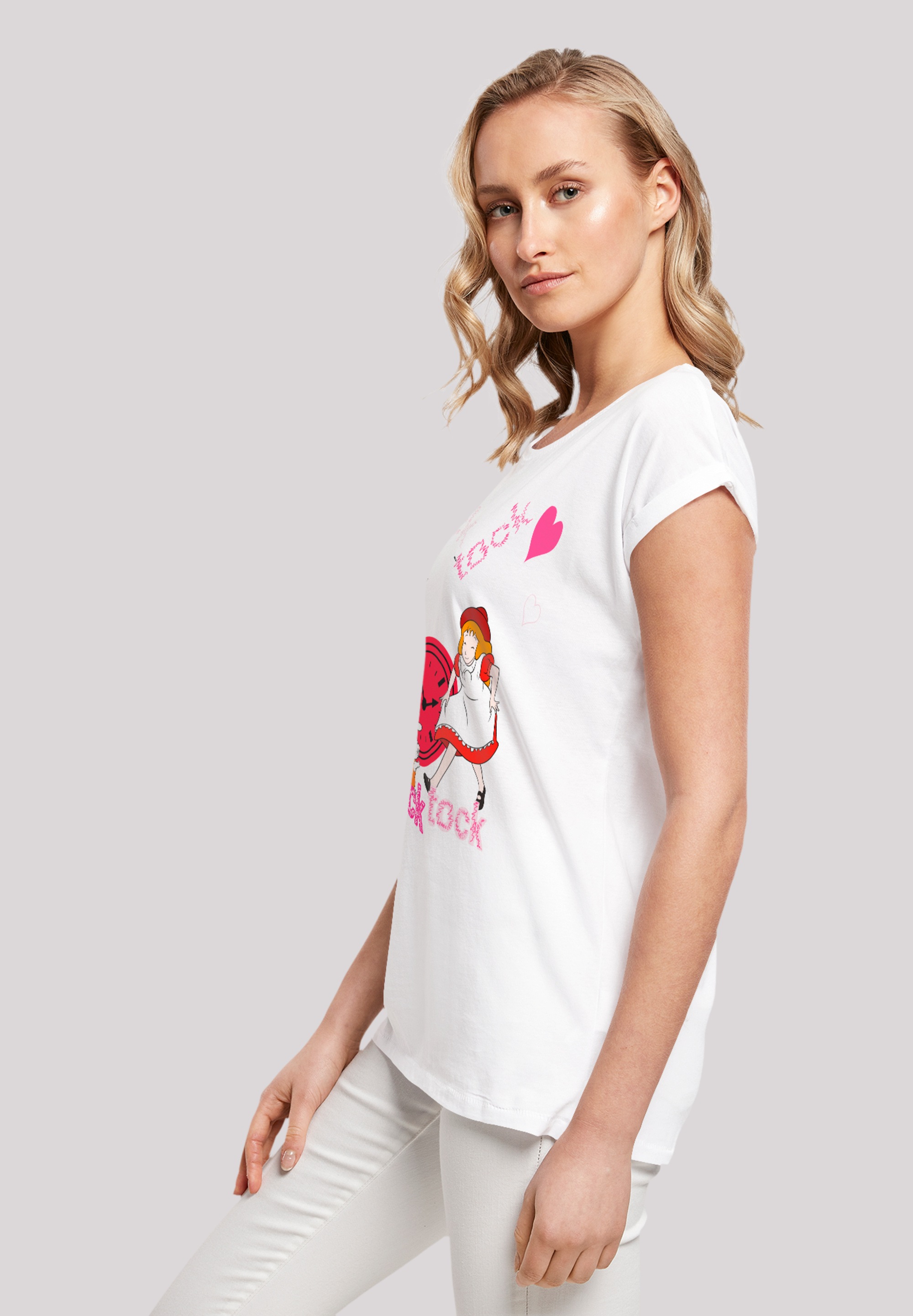 F4NT4STIC T-Shirt »Alice im Wunderland Tick Tock«, Retro, Heroes of Childhood, TV Serie