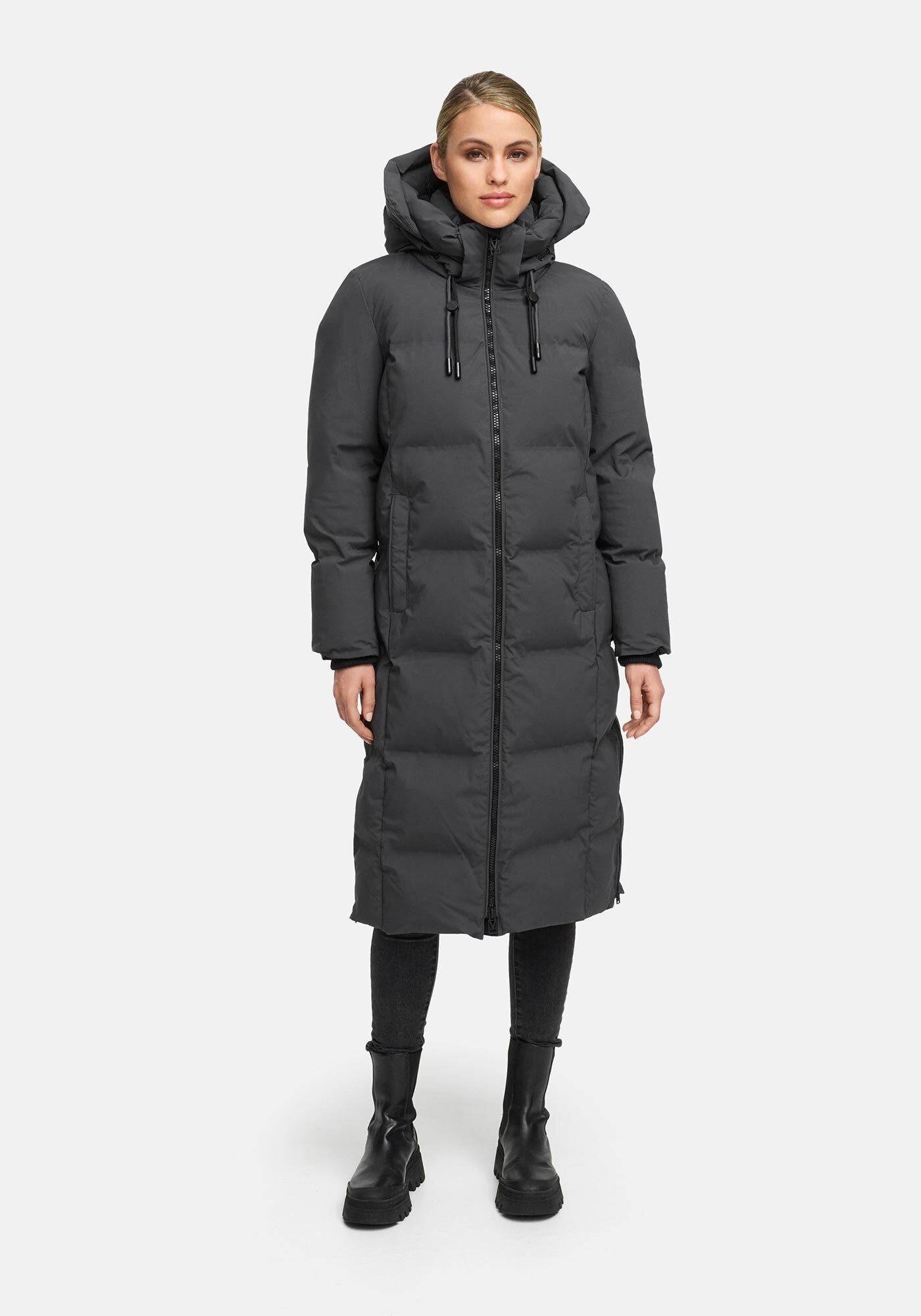 Marikoo Winterjacke "Tikoraa" mit extra langem Schnitt und hohem Kragen günstig online kaufen