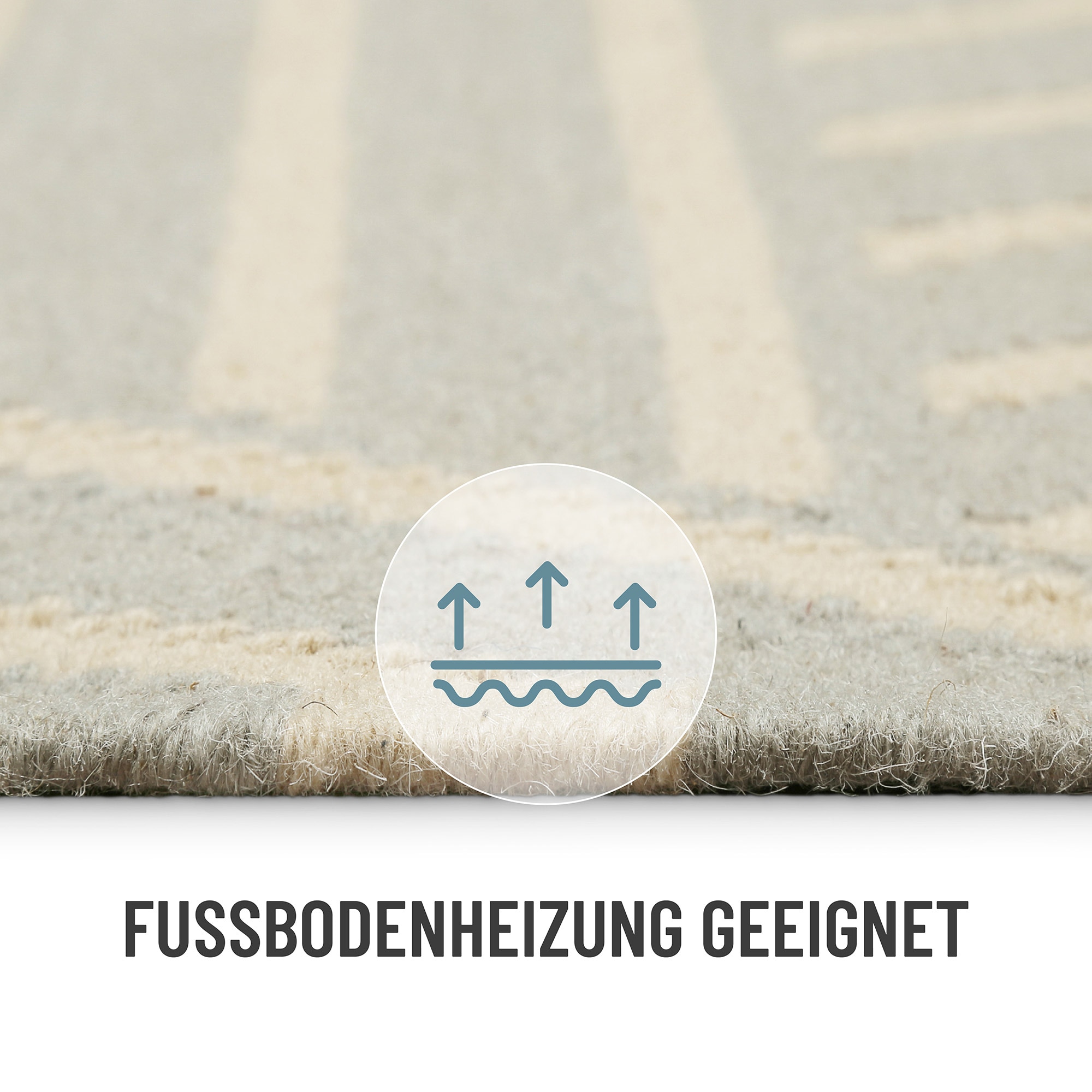 Wecon home Teppich »Modern Pop«, rechteckig, 5 mm Höhe, handgewebt, robust, strapazierfähig, skandinavisch, Naturfaser
