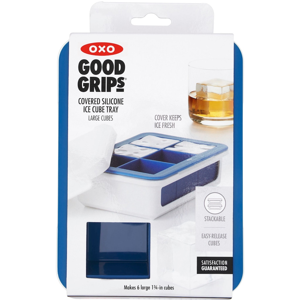 OXO Good Grips Eiswürfelform »XL«, auslaufsicher, mit Deckel, Silikon