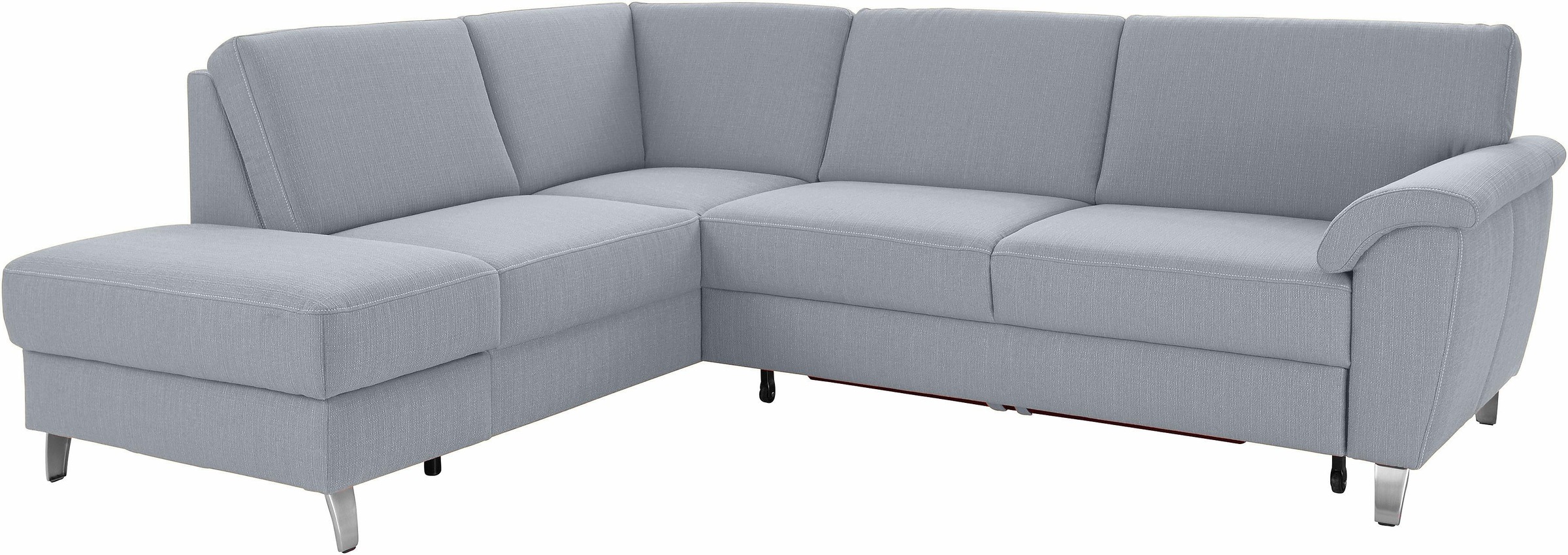 sit&more Ecksofa »Texel L-Form«, mit Federkern, wahlweise mit Bettfunktion und Bettkasten