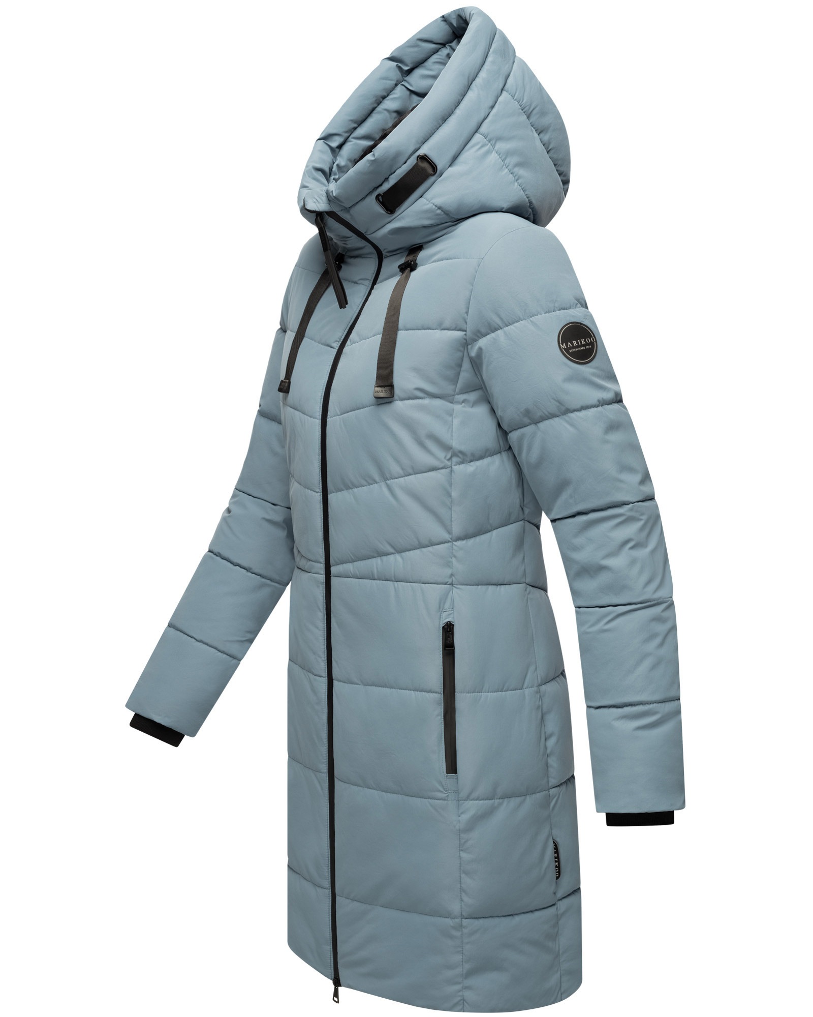 Marikoo Winterjacke »Natsukoo XVI«, Stepp Mantel mit großer Kapuze