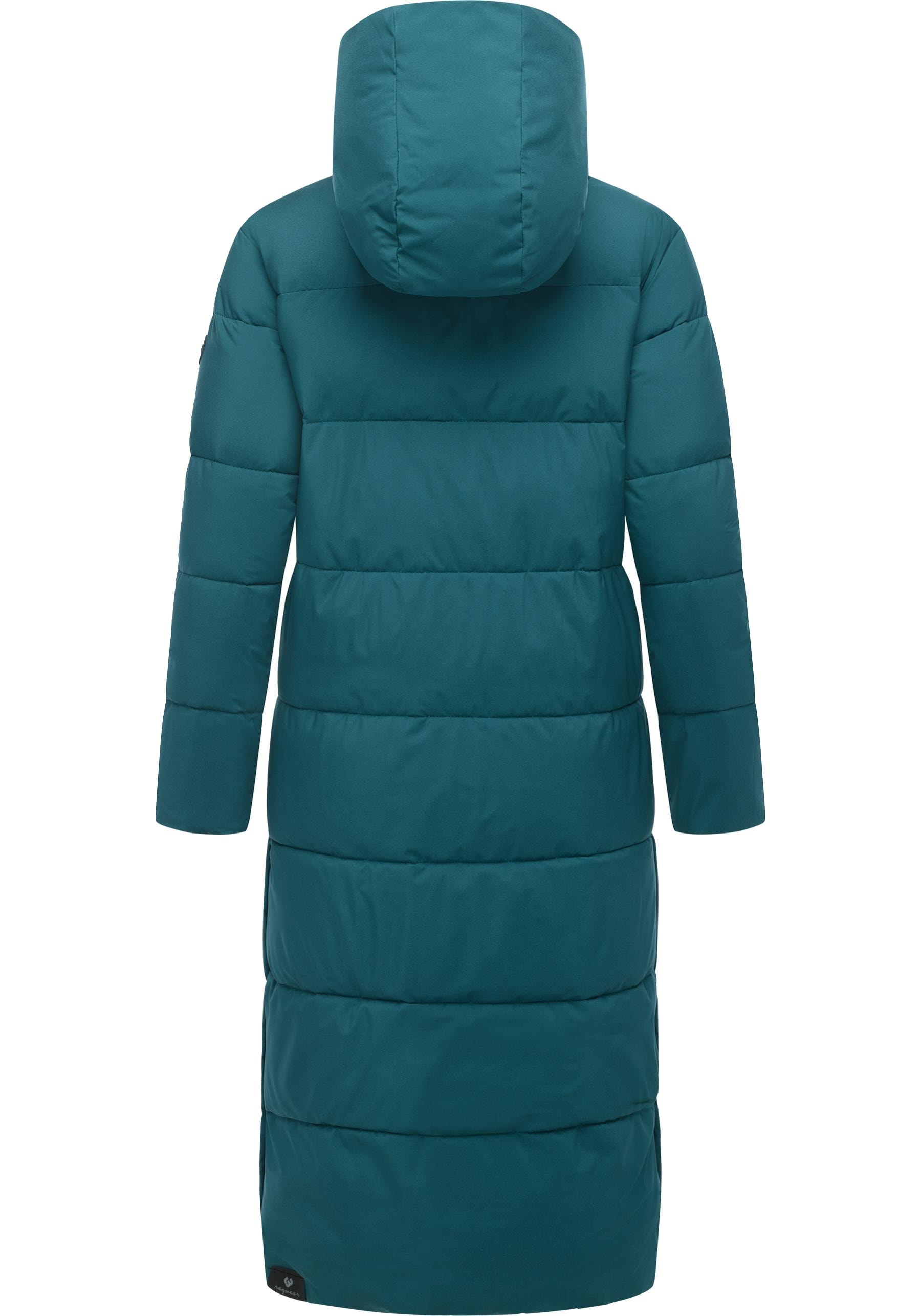 Ragwear Wintermantel »Patrise« Extralanger Damen Winter Steppmantel mit Gehschlitzen