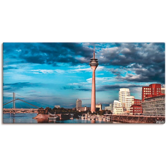 Artland Wandbild »Düsseldorf Skyline I«, Deutschland, (1 St.), als  Leinwandbild, Wandaufkleber oder Poster in versch. Größen kaufen | BAUR