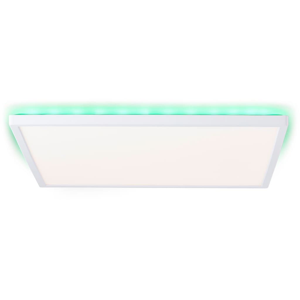 my home LED-Deckenleuchte »Nane«,  42x42cm, Hintergrundbeleuchtung mit Regenbogen-Effekt, dimmbar, Nachtlichtfunktion,  inkl. Fernbedienung