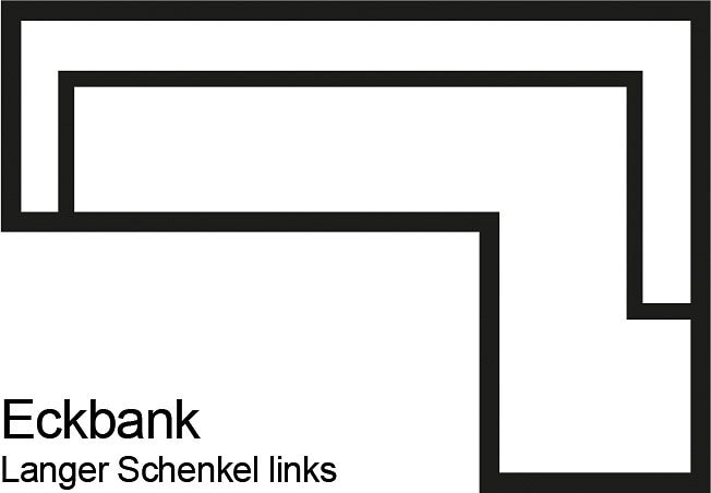 exxpo - sofa fashion Essbank »Barista, bequem und elegant, hohe Bodenfreiheit,«, Eckbank Barista bequem und elegant, hochwertige Detailverarbeitung