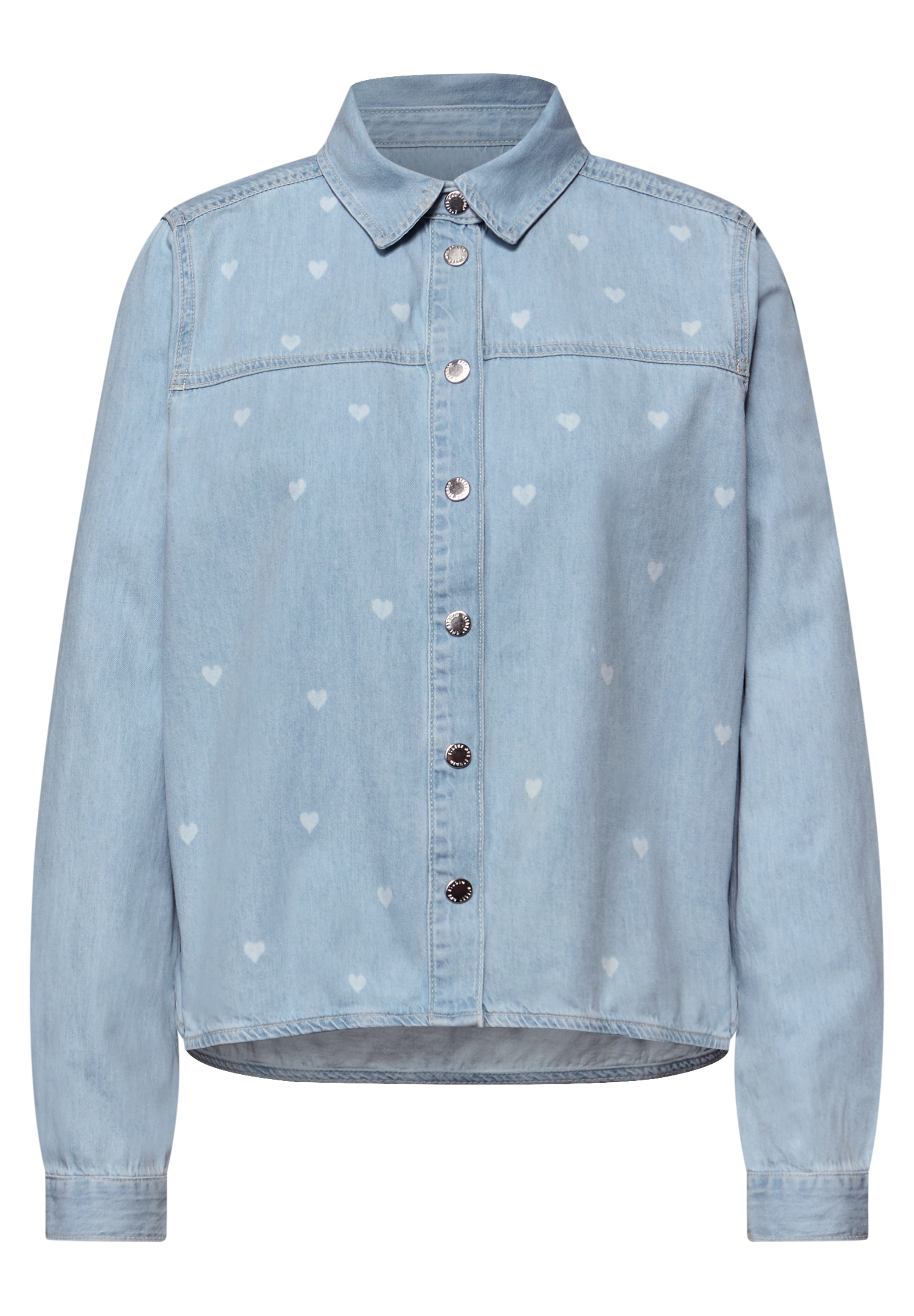 STREET ONE STUDIO Langarmbluse aus reiner Baumwolle