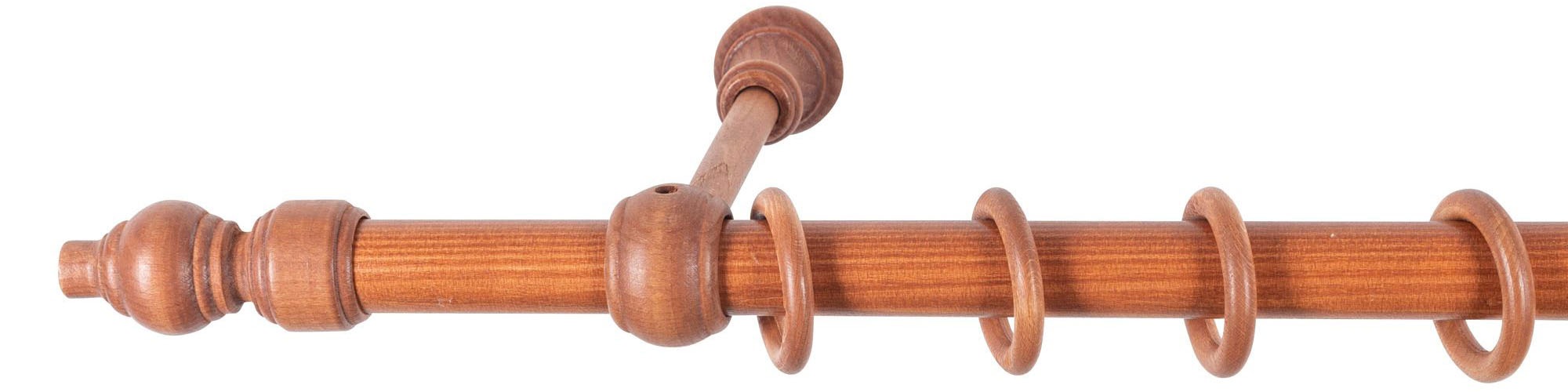 SN DECO GROUP Gardinenstange "Filigrano" 1 läufig-läufig Fixmaß 28 mm, Holz günstig online kaufen