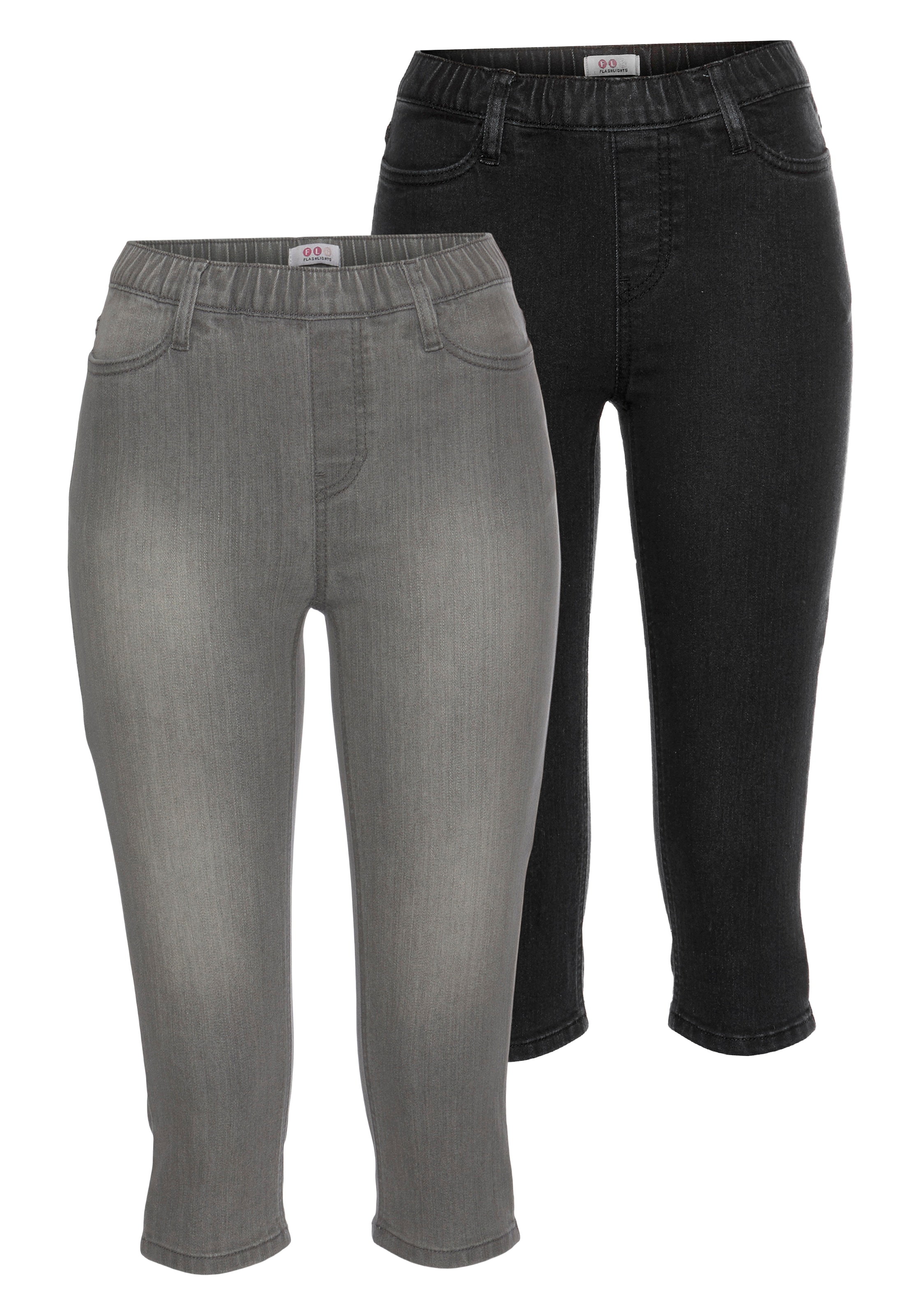 Flashlights Caprijeans, (Packung, 2er-Pack), High Waist kaufen