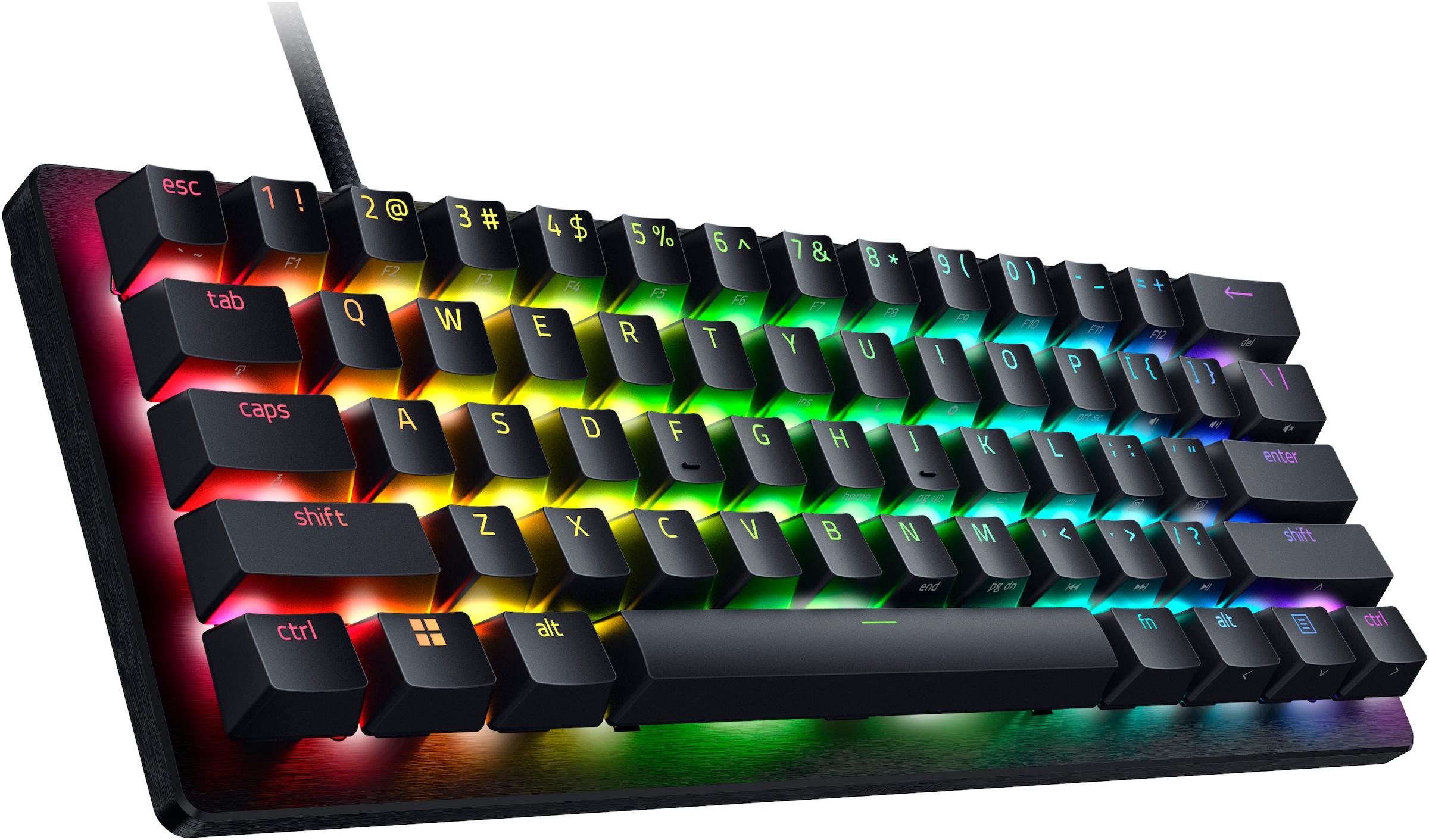 RAZER Gaming-Tastatur »Huntsman V3 Pro Mini DE Layout«, (Funktionstasten-Makrotasten-Profil-Speicher-USB-Anschluss)