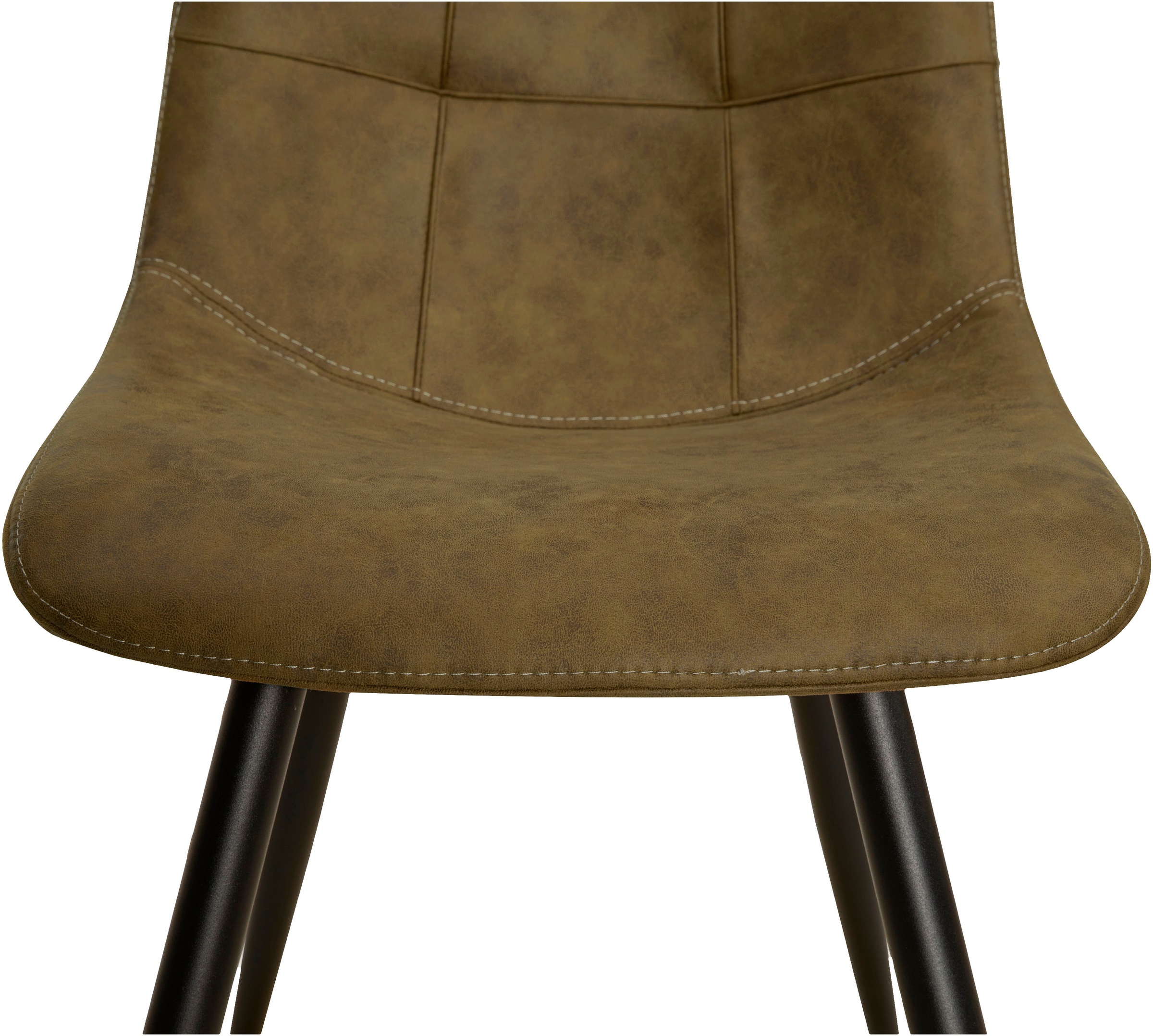 OMG Design Esszimmerstuhl »Peak«, (Set), 1 St., Stoff, moderne Sitzschale in Microfaser Lederoptik